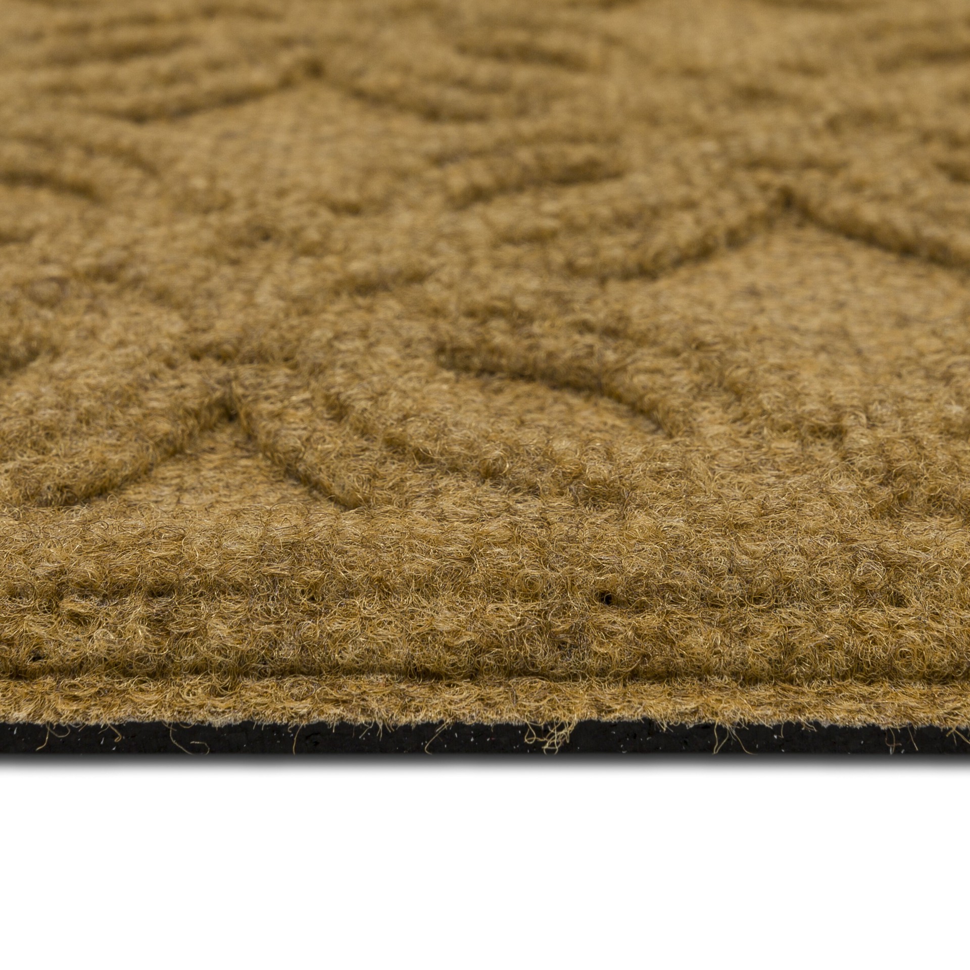 slide 2 of 6, allen + roth 18-in x 30-in Brown/Tan Non-Slip Grip Indoor or outdoor Door Mat, 1 ct