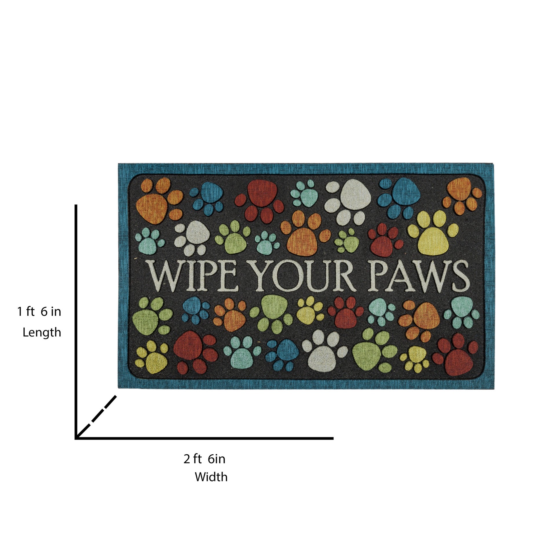 slide 6 of 6, allen + roth 18-in x 30-in Multi Non-Slip Grip Outdoor Door Mat, 1 ct