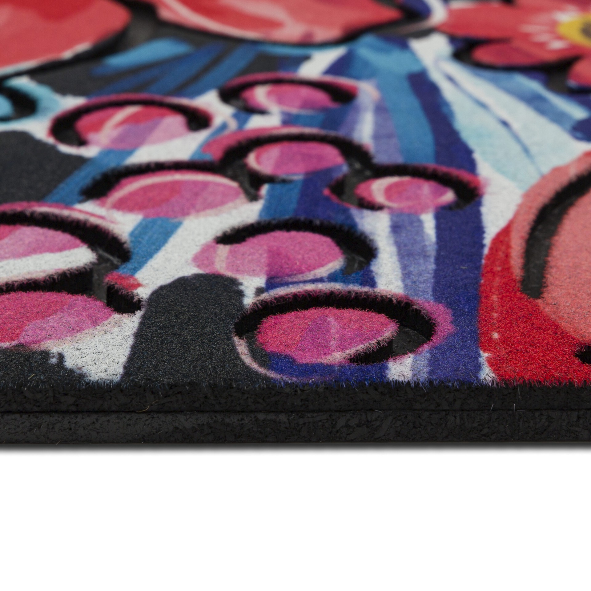 slide 2 of 6, allen + roth 18-in x 30-in Multi Non-Slip Grip Outdoor Spring Door Mat, 1 ct