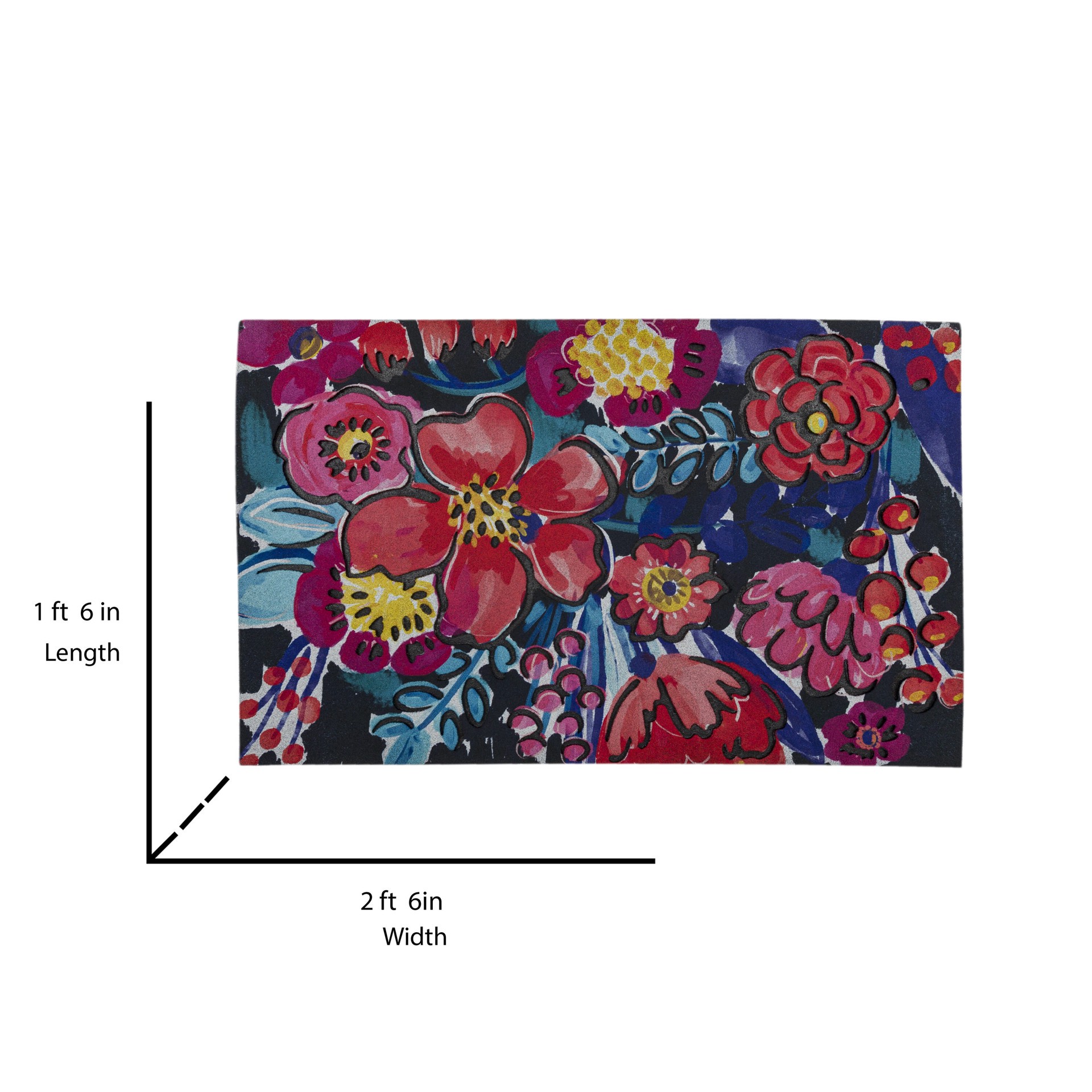 slide 6 of 6, allen + roth 18-in x 30-in Multi Non-Slip Grip Outdoor Spring Door Mat, 1 ct