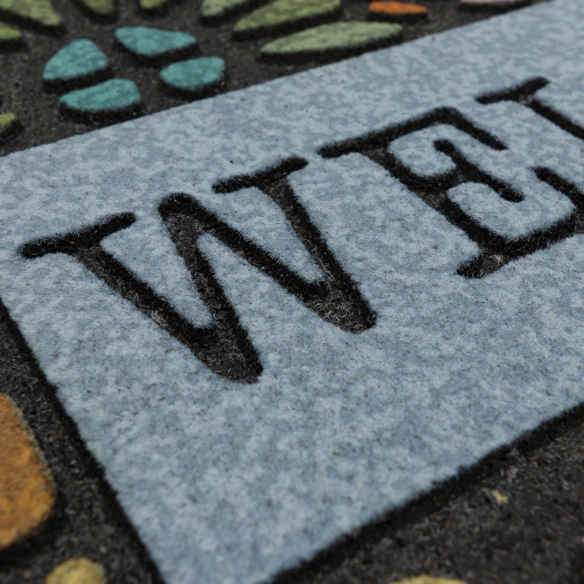 slide 3 of 6, allen + roth 18-in x 30-in Multi Non-Slip Grip Outdoor Spring Door Mat, 1 ct