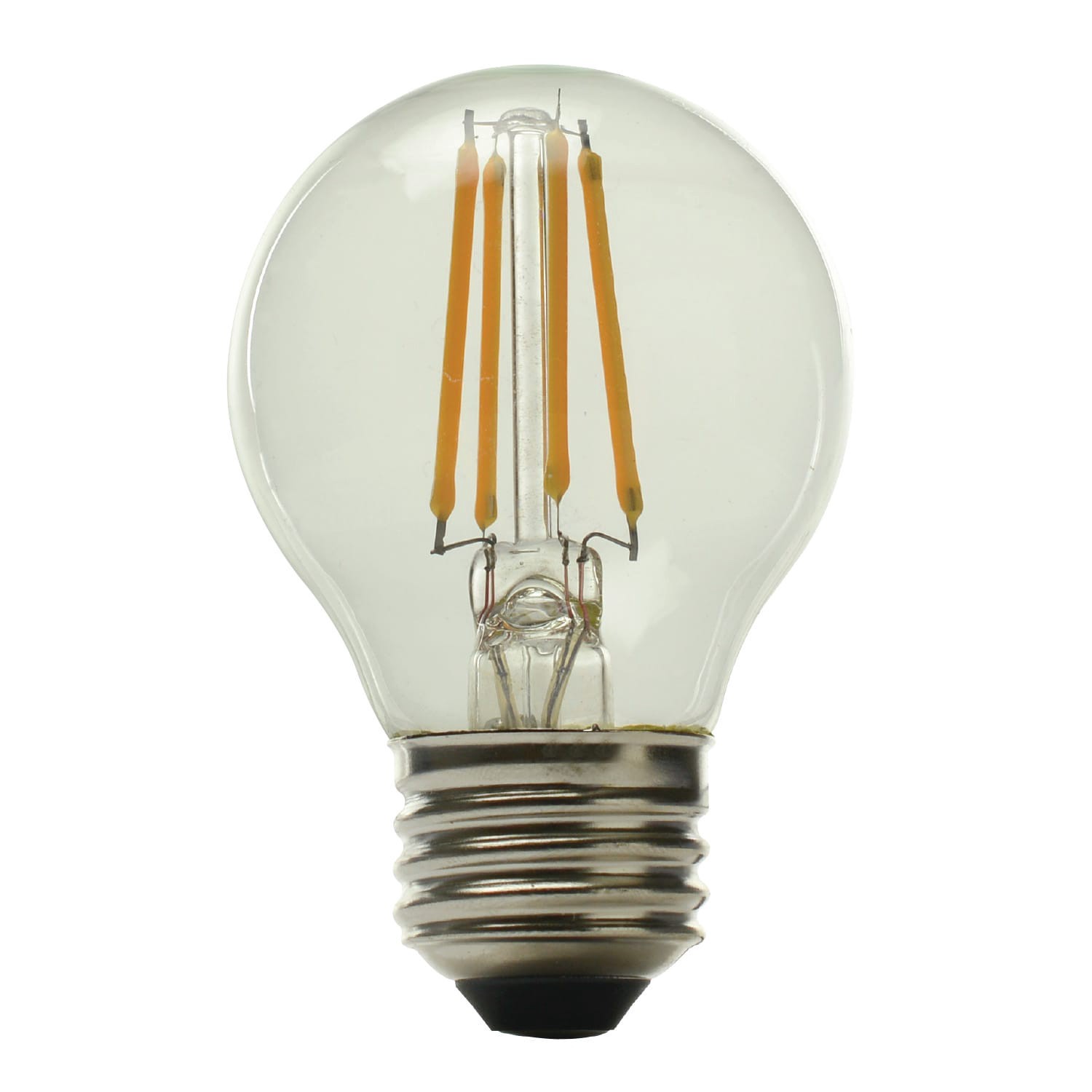 slide 3 of 6, GE 60 -Watt EQ G16.5 Soft white Medium base (E-26) Dimmable LED Decorative Light Bulb 4 -Pack, 1 ct