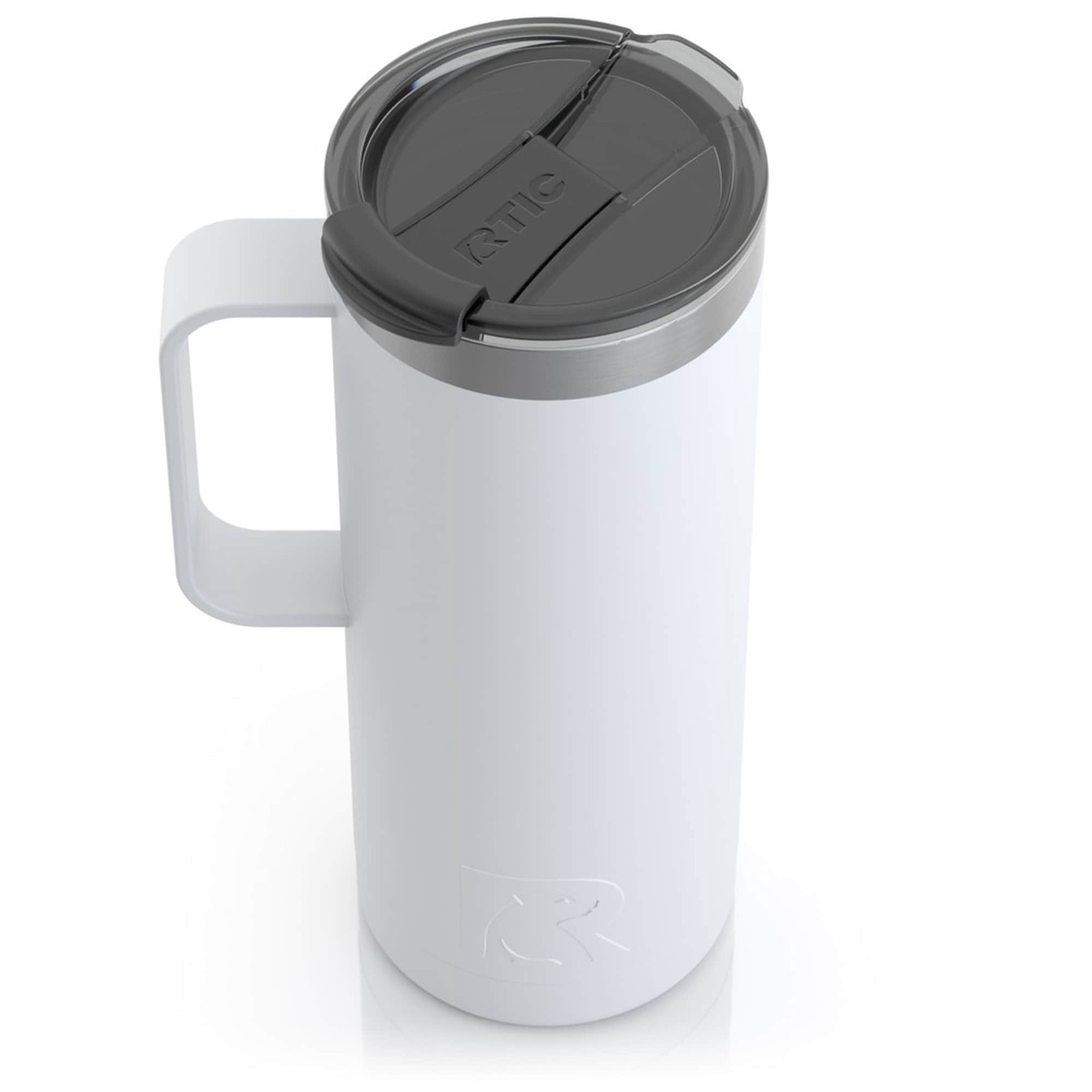 slide 3 of 6, RTIC Outdoors 20-fl oz -fl oz Stainless steel Insulated Travel mug - White, 1 ct