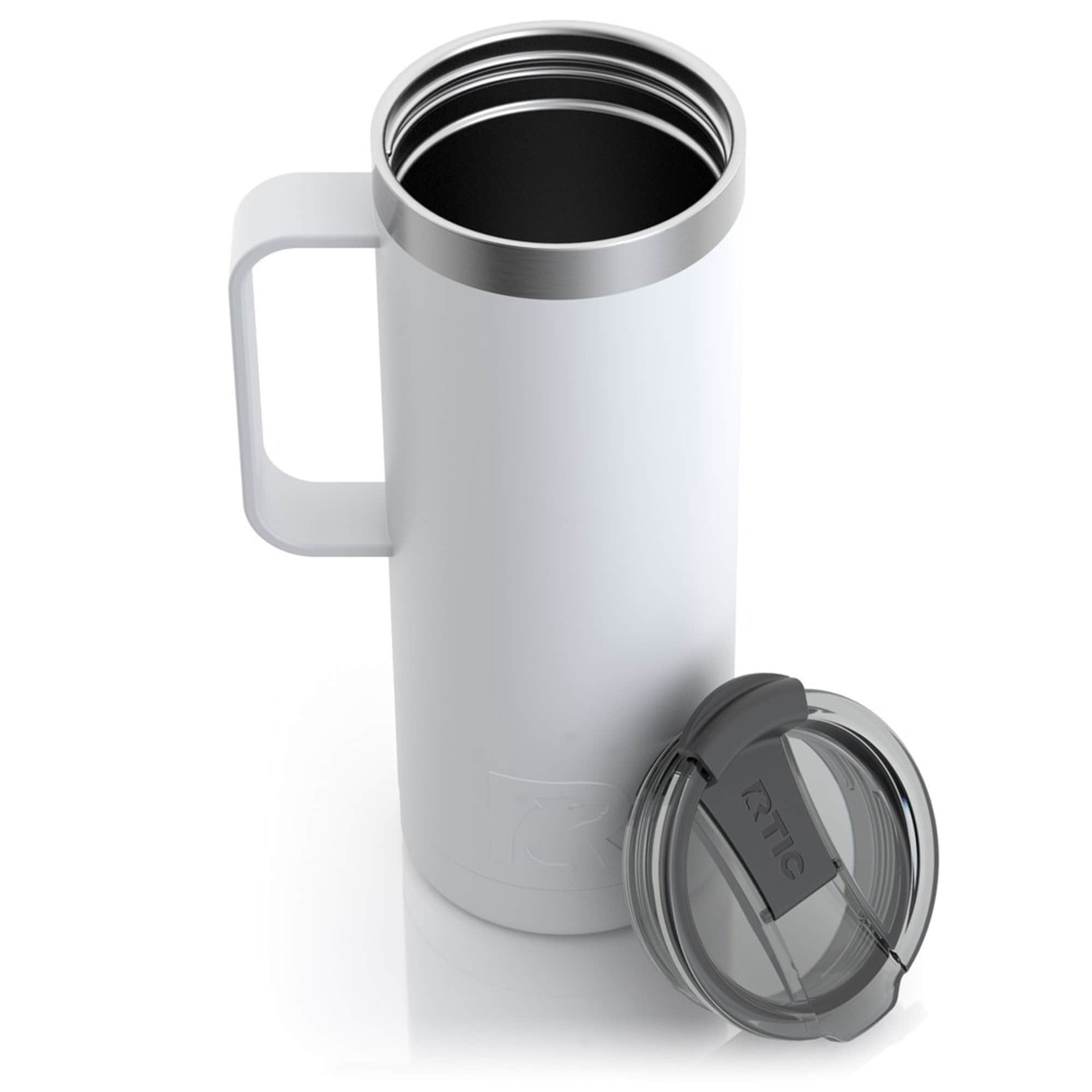 slide 4 of 6, RTIC Outdoors 20-fl oz -fl oz Stainless steel Insulated Travel mug - White, 1 ct