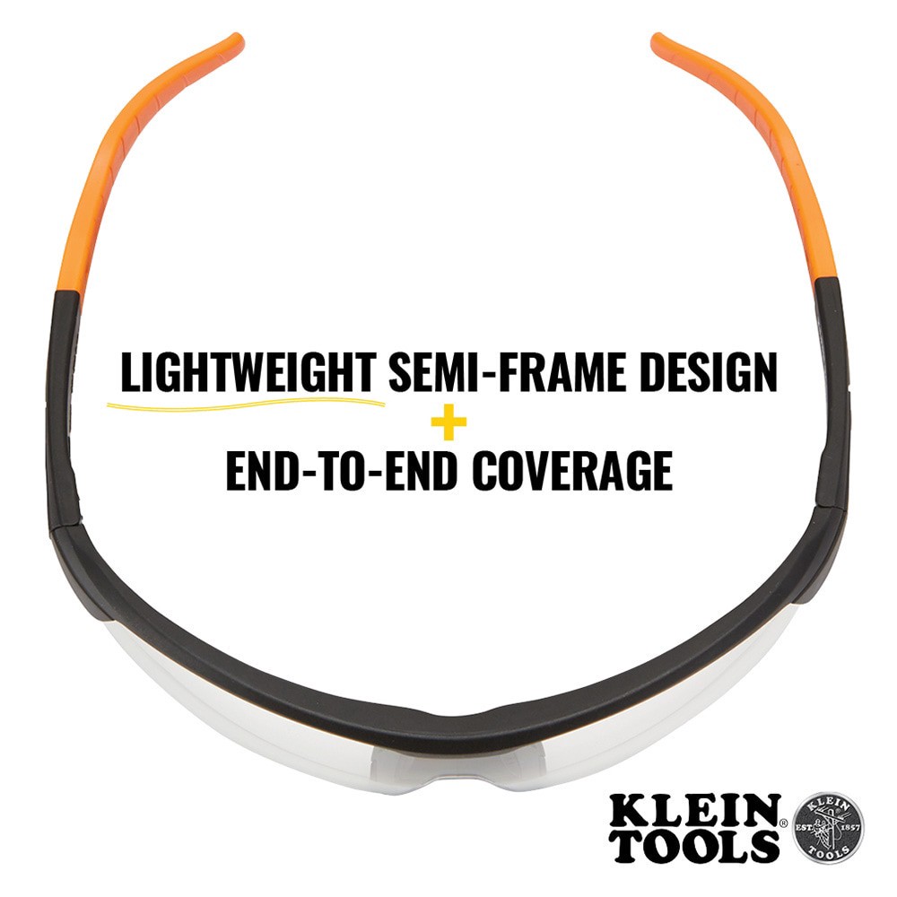 slide 4 of 6, Klein Tools Standard Safety Glasses, Clear Lens, 1 ct