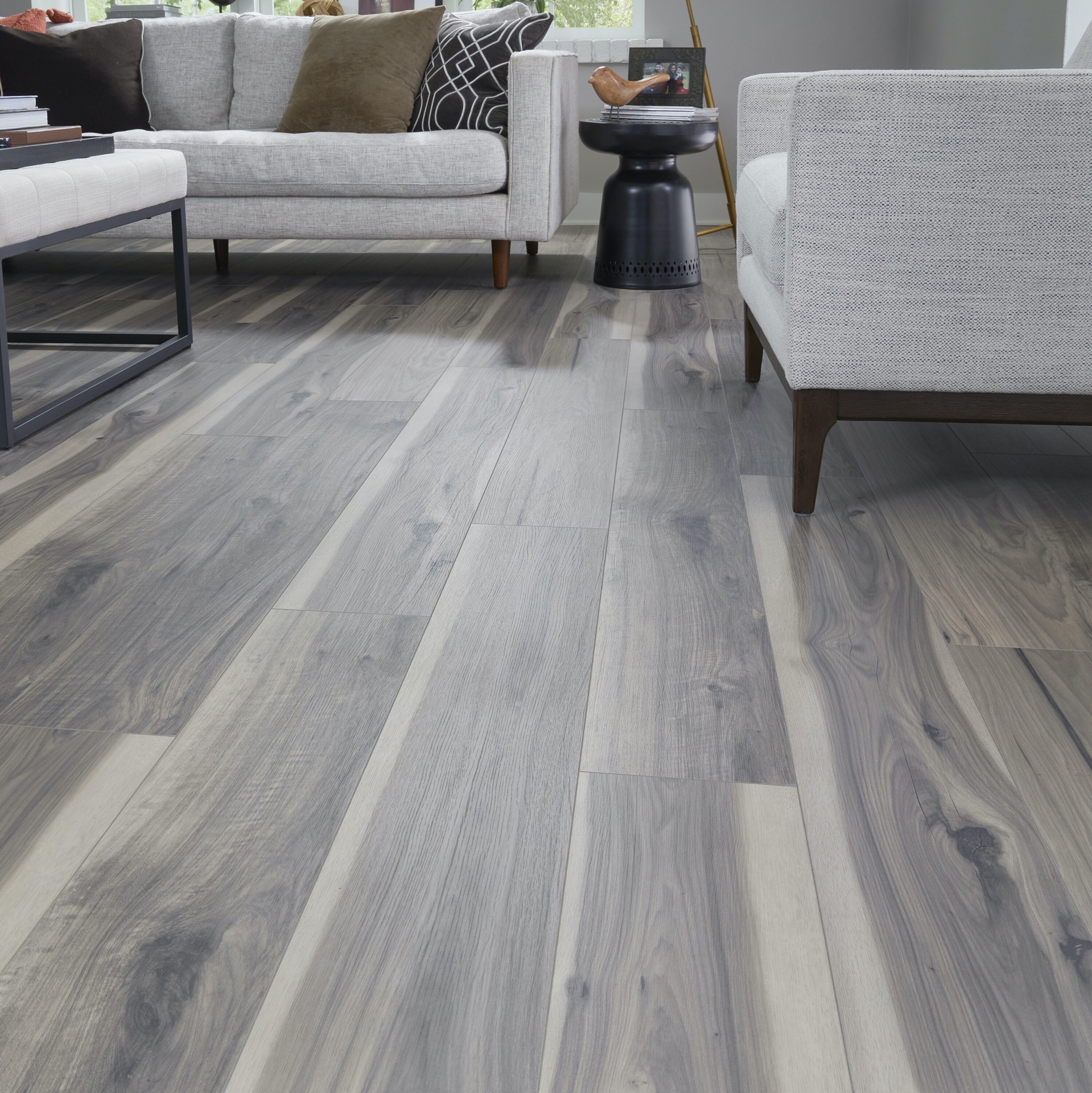 slide 5 of 6, STAINMASTER PetProtect Nayatt Point Hickory 12-mm T x 7-1/2-in W x 50-in L Waterproof Laminate Wood Flooring ( 23.69-sq ft / Carton ), 1 ct