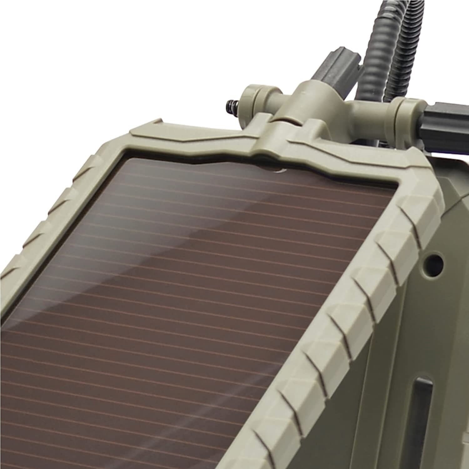 slide 4 of 5, Stealth Cam Solar Panel for Outdoor Security Cameras, Beige, 9.5-in Length, 3000mAh Li-ion Battery, 12V Amorphous Solar Panel, 1 ct