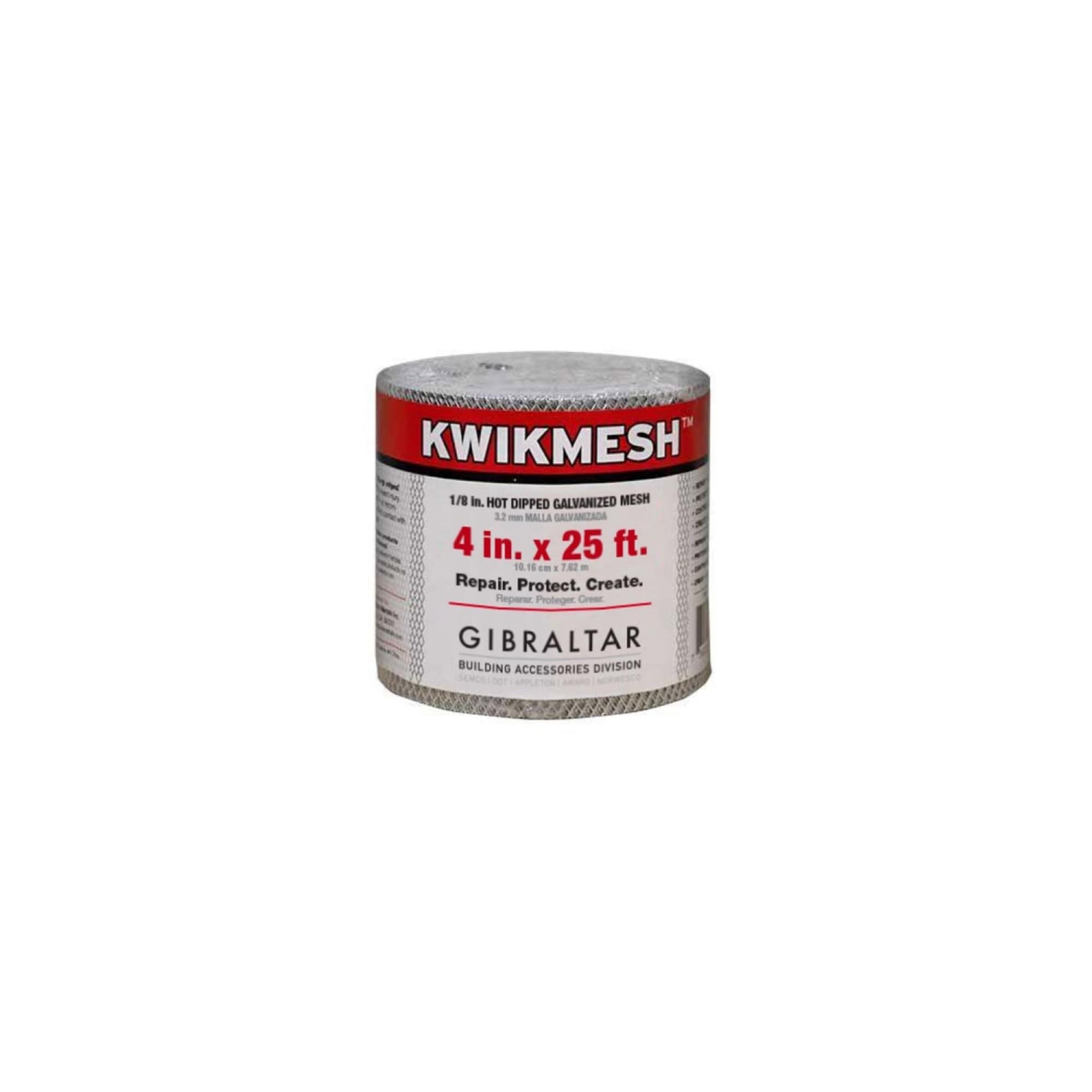 slide 1 of 2, Gibraltar Building Products Kwikmesh 4-in x 300-in Gable Vent Screen, 1 ct