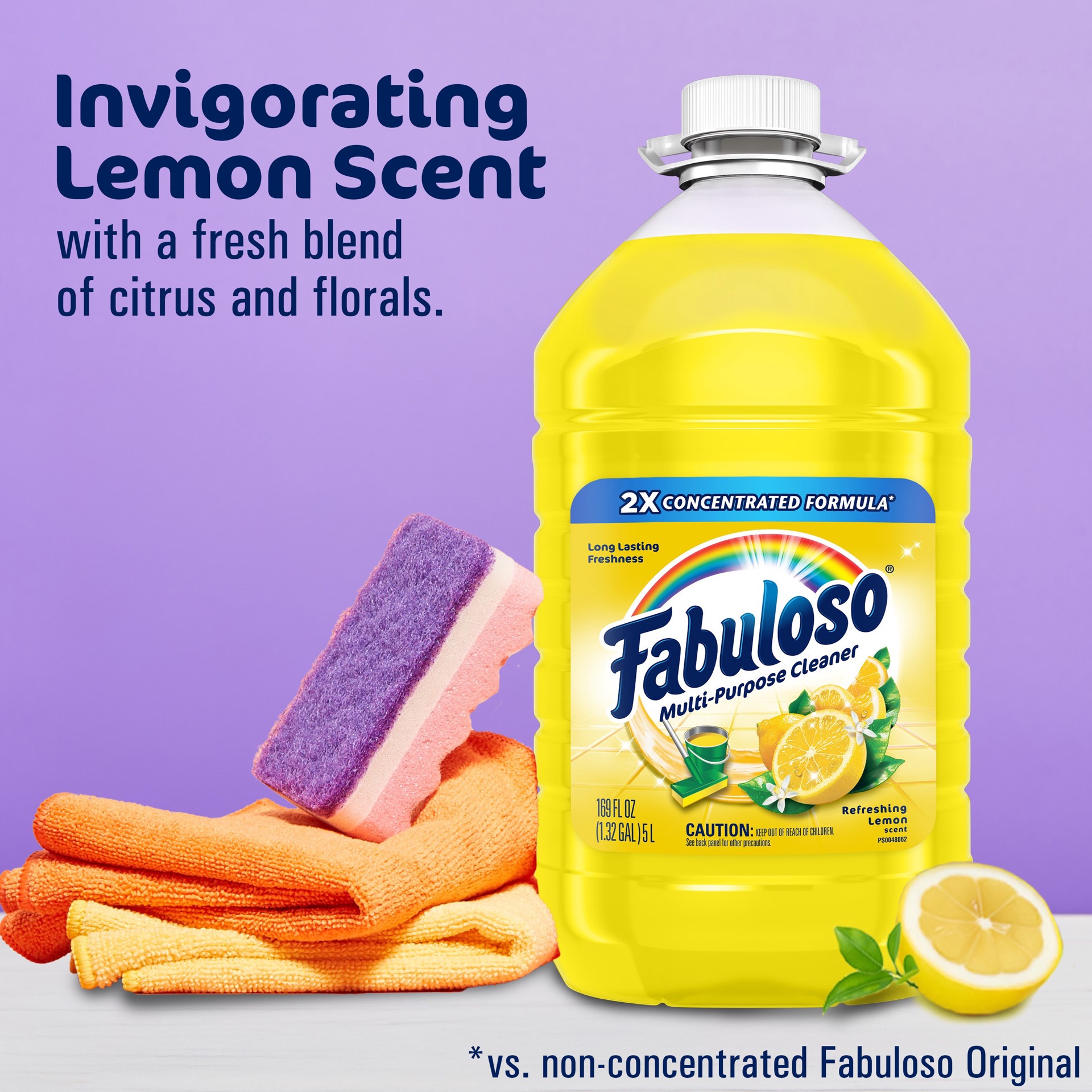 slide 4 of 6, Fabuloso 169 -oz Lemon Liquid All-Purpose Cleaner, 1 ct