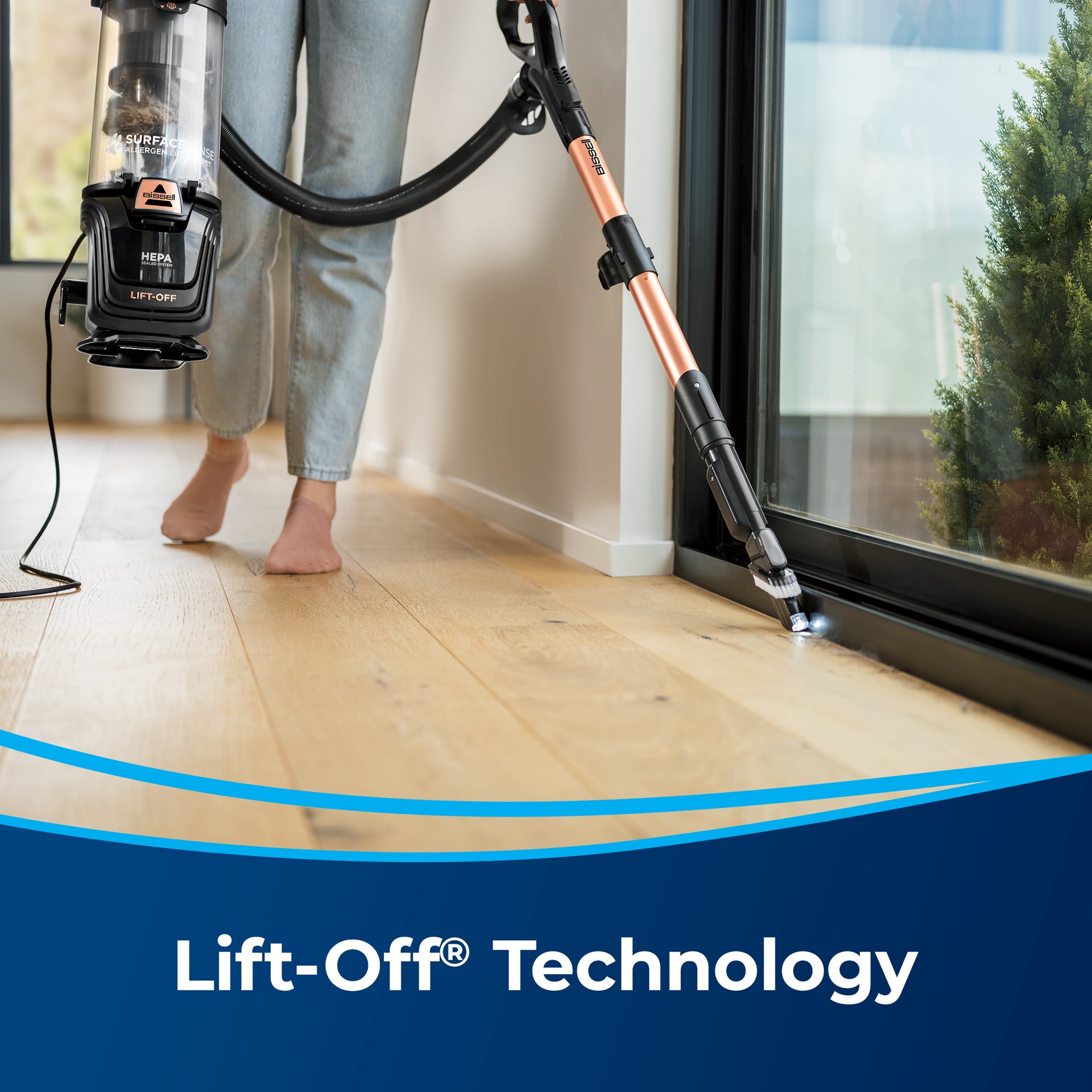 slide 3 of 6, BISSELL SurfaceSense Lift Off Bagless Pet Upright Vacuum Cleaner with HEPA Filter, 1 ct