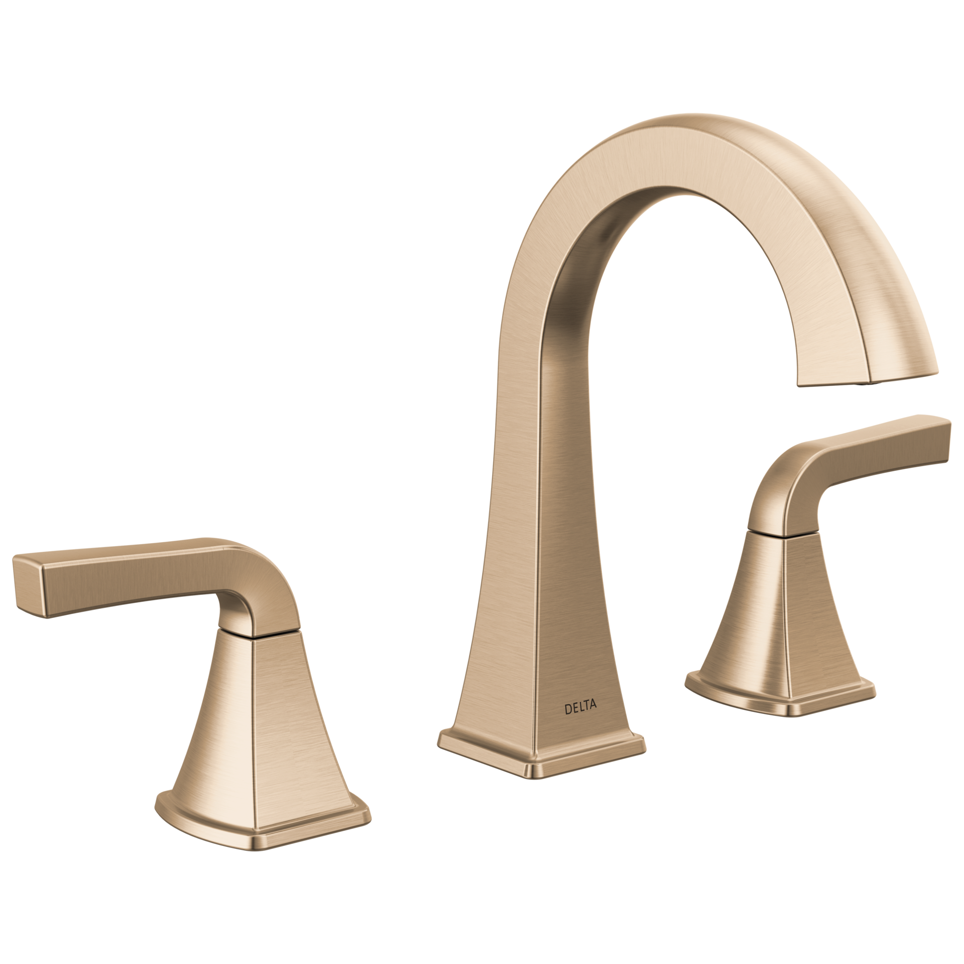 slide 1 of 6, Delta Knoxville Champagne Bronze Widespread 2-handle WaterSense Mid-arc Residential Handle Bathroom Sink Faucet with Drain, 1 ct