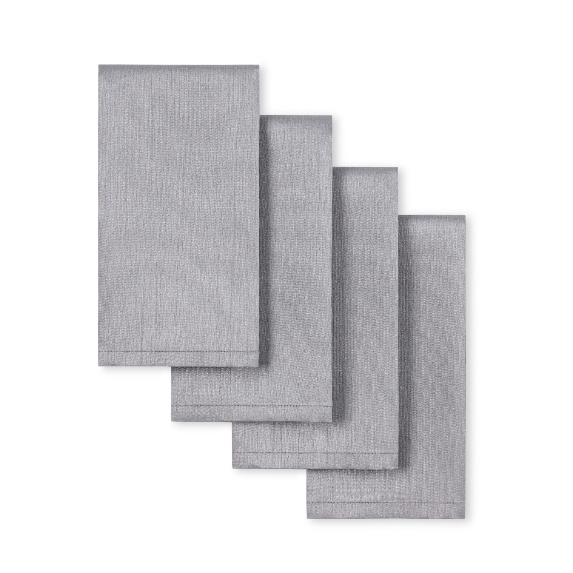 slide 1 of 4, allen + roth Gray Polyester Square Napkin(s), 1 ct