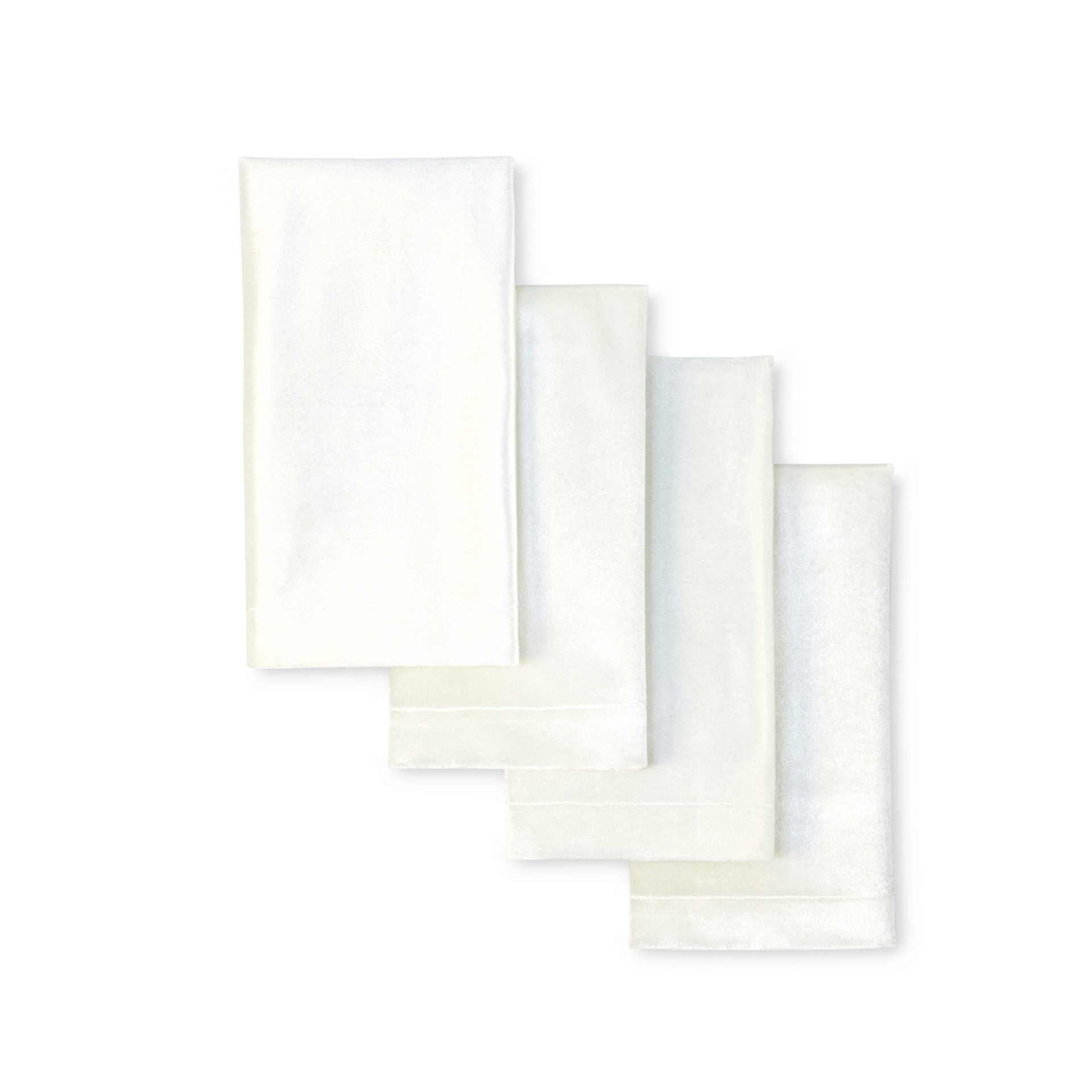 slide 1 of 4, allen + roth Ivory Polyester Square Napkin(s), 1 ct