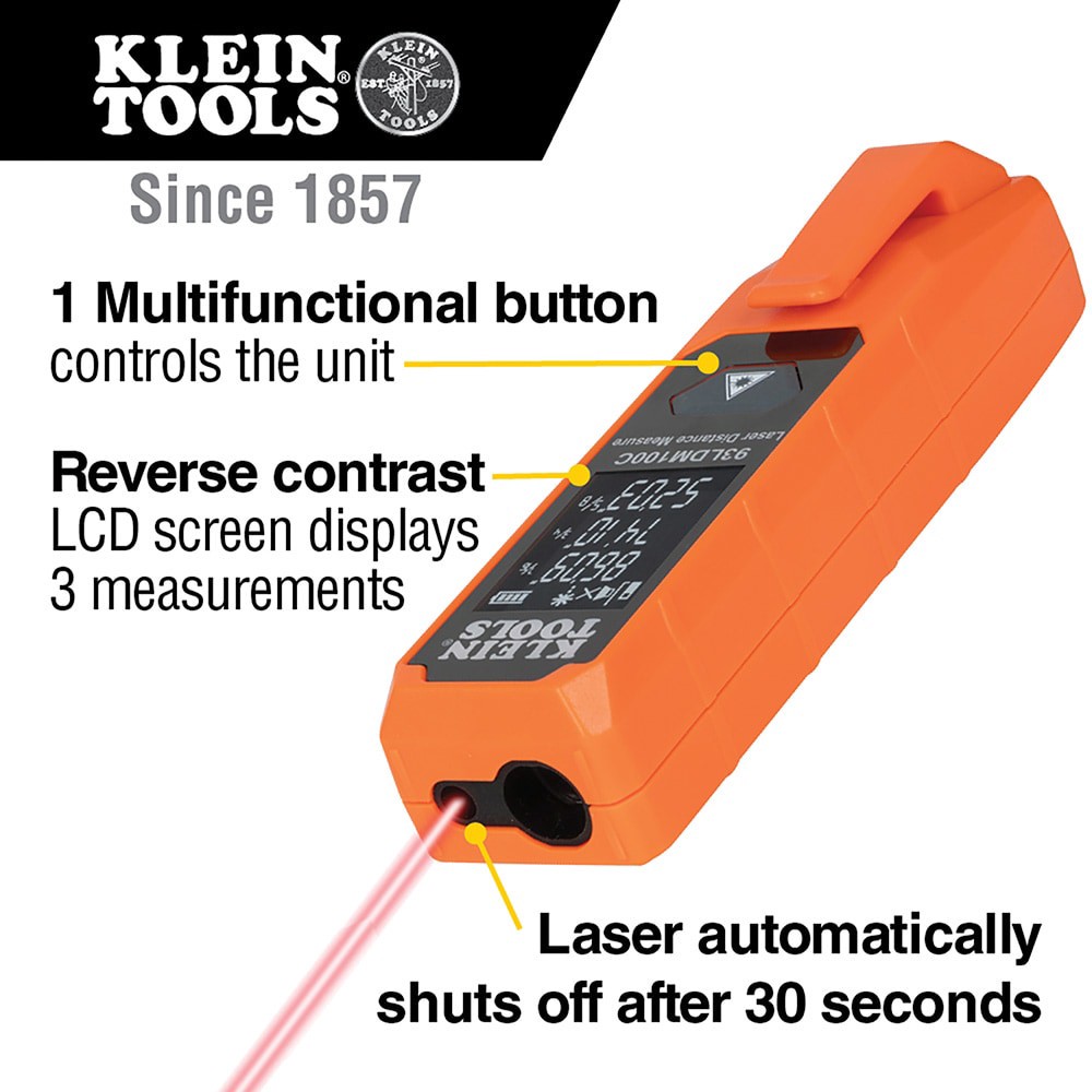slide 2 of 6, Klein Tools Compact Laser Distance Measure, 1 ct