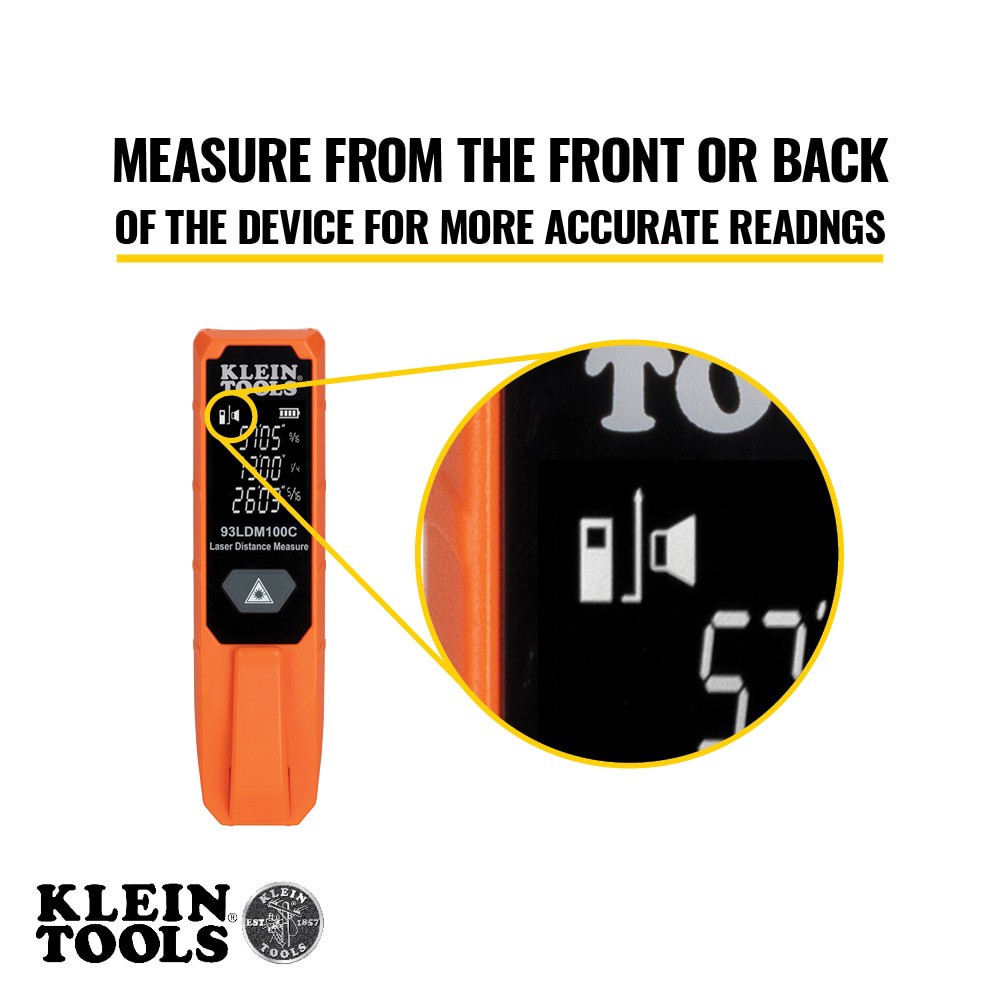 slide 3 of 6, Klein Tools Compact Laser Distance Measure, 1 ct