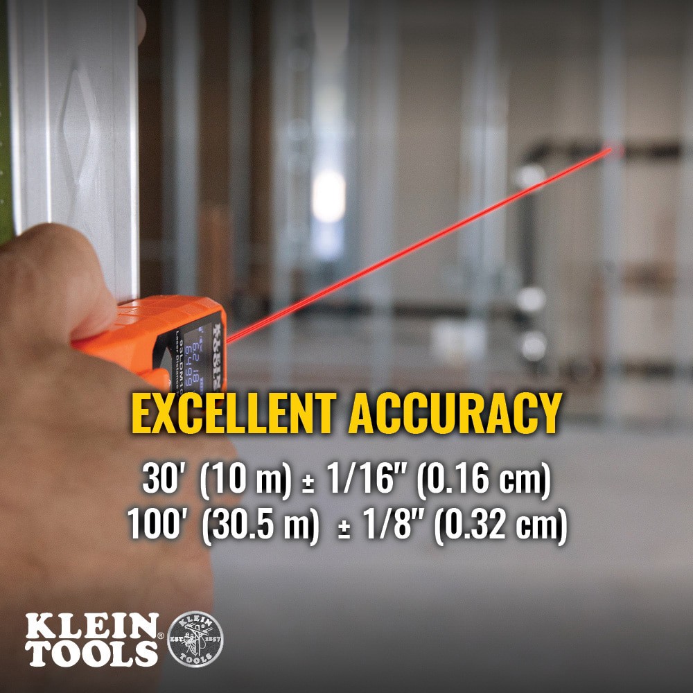 slide 4 of 6, Klein Tools Compact Laser Distance Measure, 1 ct