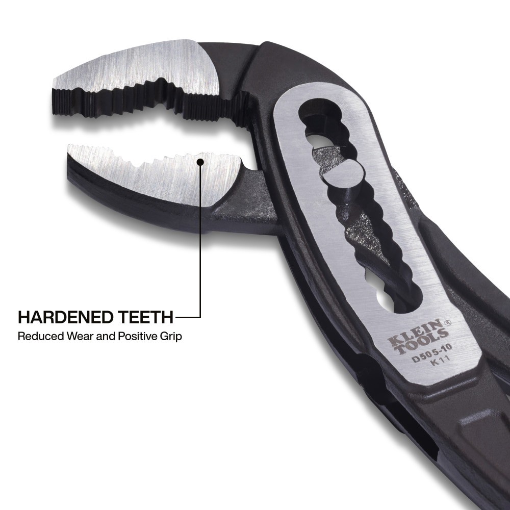 slide 4 of 4, Klein Tools Classic Klaw Pump Pliers, 10-Inch, 1 ct