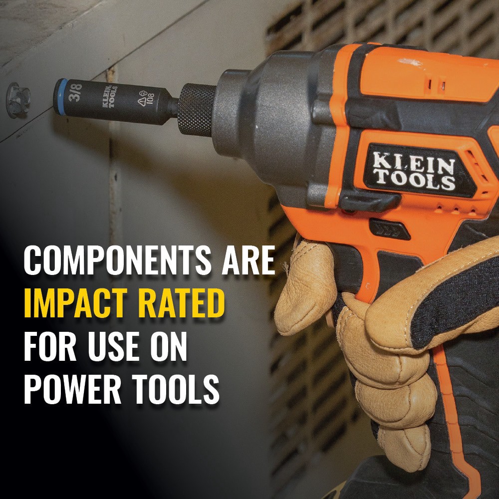 slide 4 of 6, Klein Tools Impact Rated Multi-Bit Screwdriver / Nut Driver, 11-in-1, 1 ct
