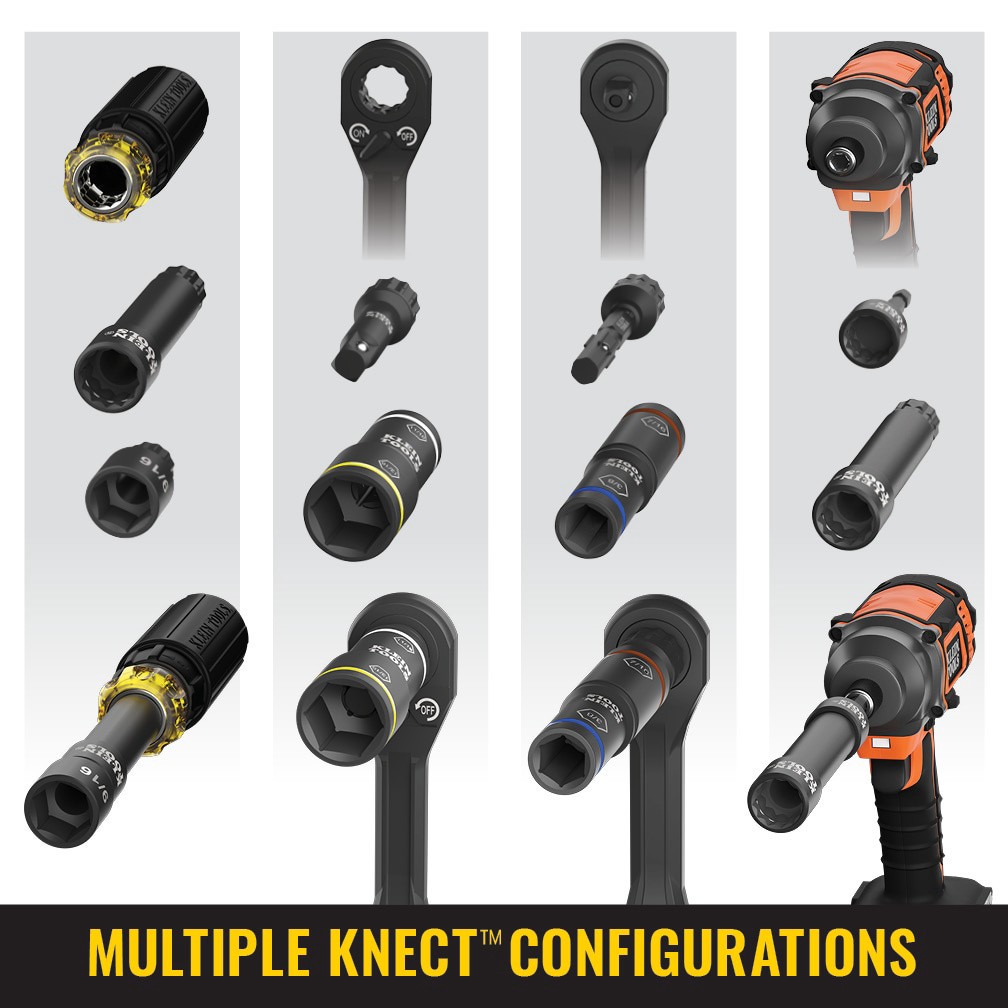 slide 3 of 6, Klein Tools Impact Rated Multi-Bit Screwdriver / Nut Driver, 11-in-1, 1 ct