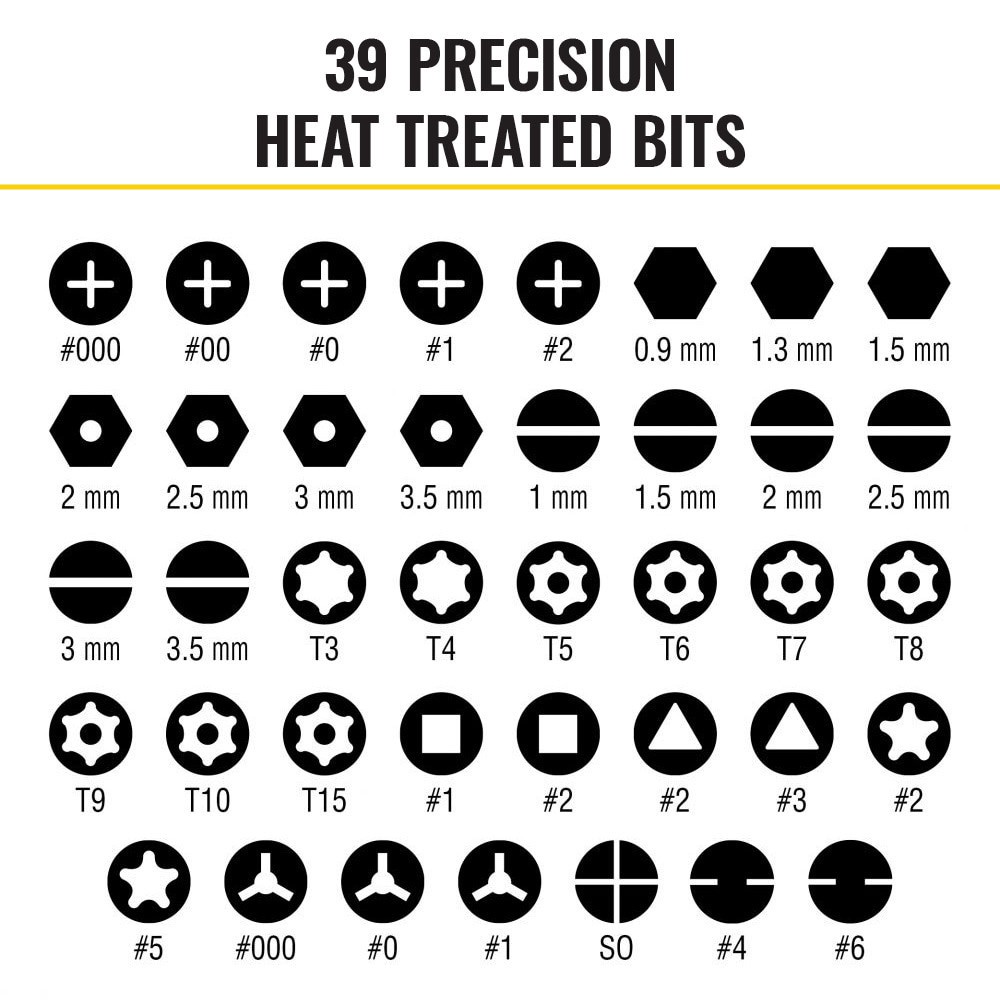 slide 3 of 6, Klein Tools All-in-1 Precision Screwdriver Set with Case, 1 ct