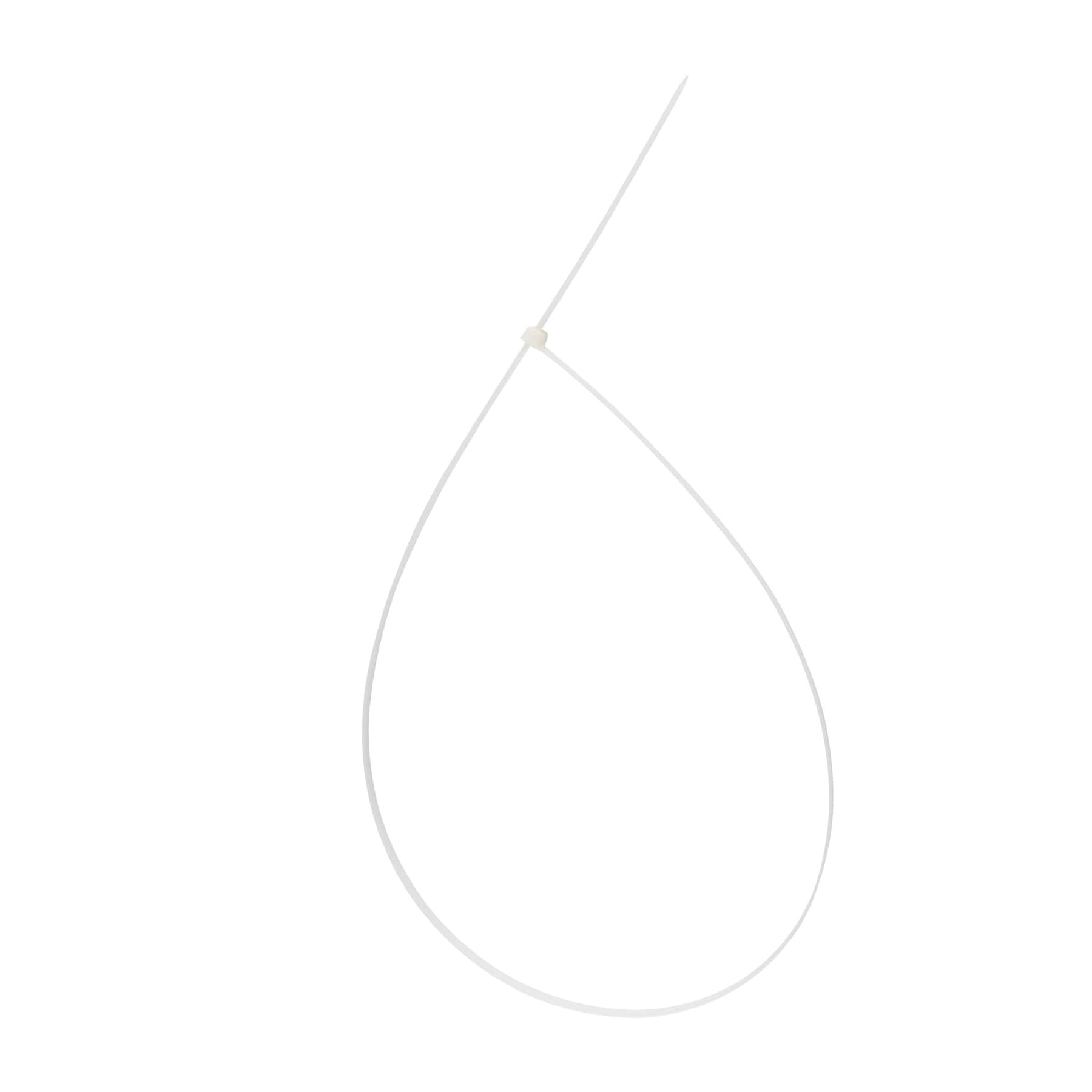 slide 4 of 6, RELIABILT 48-in 180-lb Tensile Strength Nylon Zip ties Off-white 15 -Pack, 1 ct