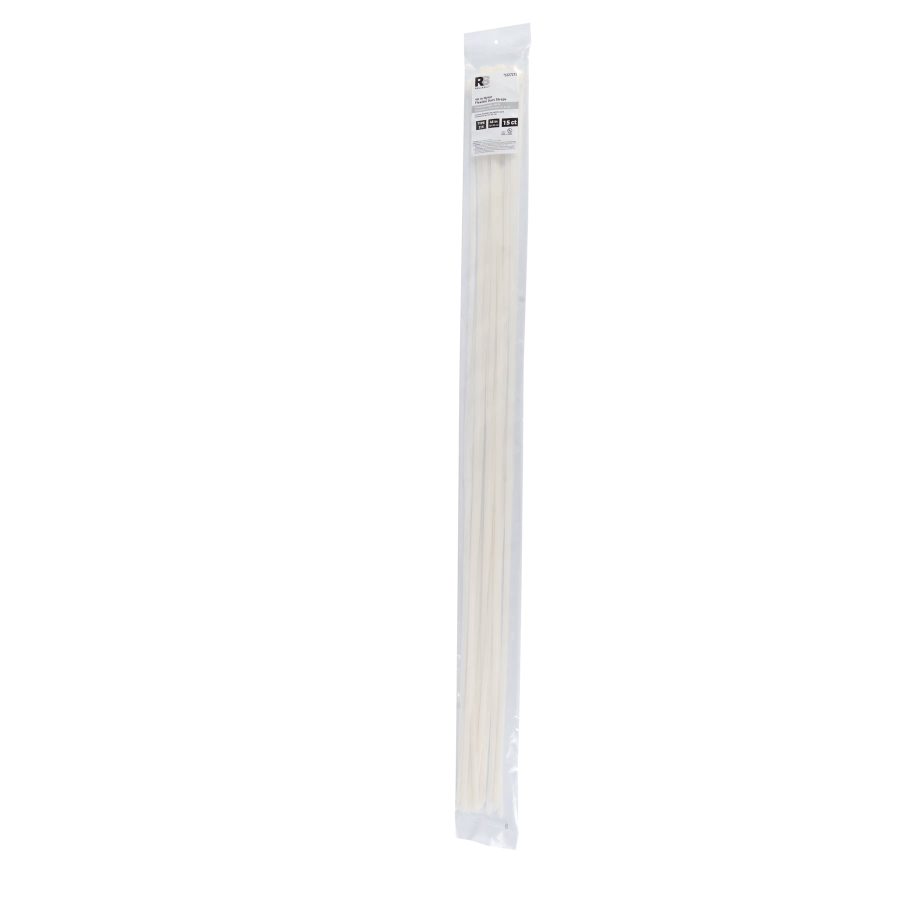 slide 5 of 6, RELIABILT 48-in 180-lb Tensile Strength Nylon Zip ties Off-white 15 -Pack, 1 ct