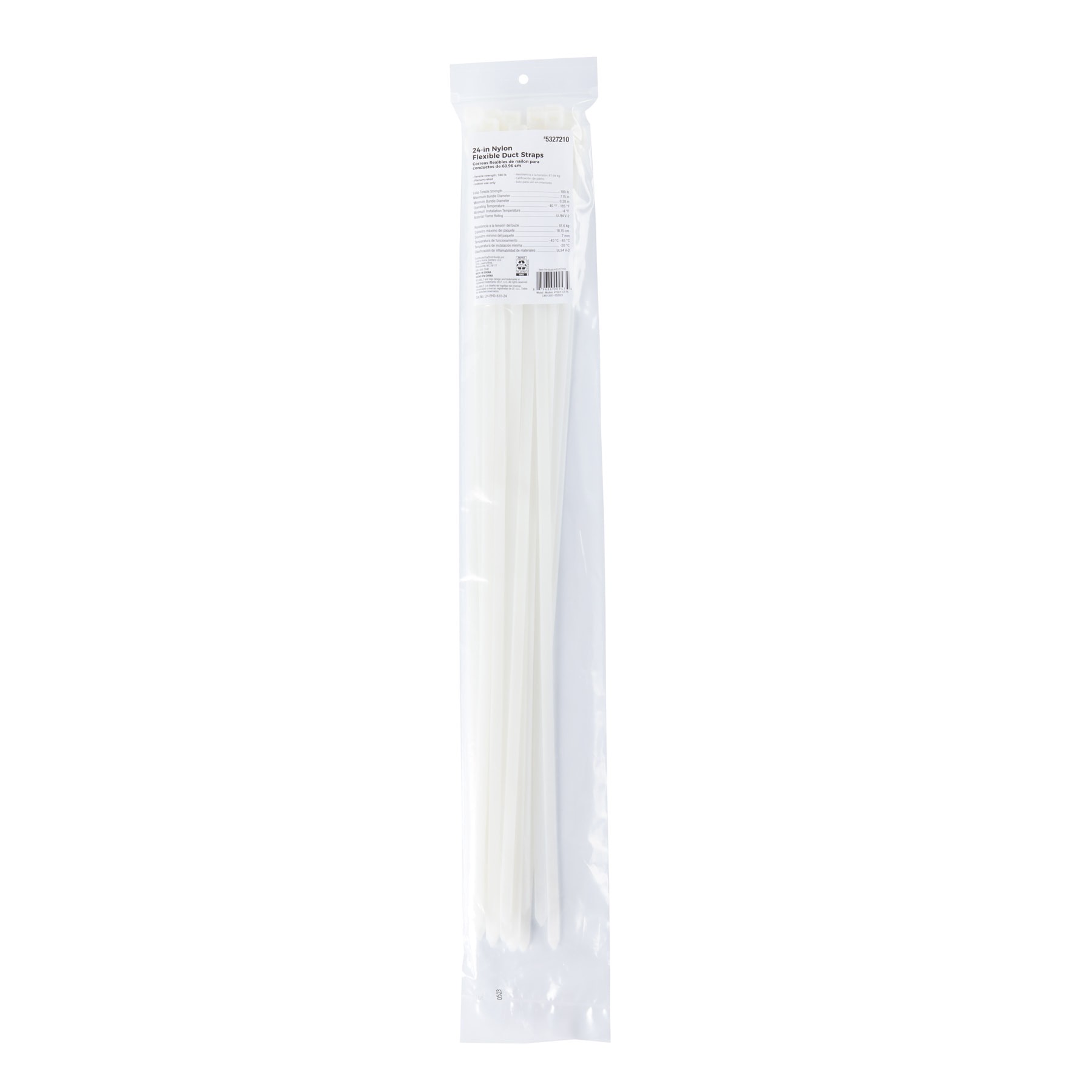 slide 6 of 6, RELIABILT 24-in 180.0-lb Tensile Strength Nylon Zip ties White 25 -Pack, 1 ct