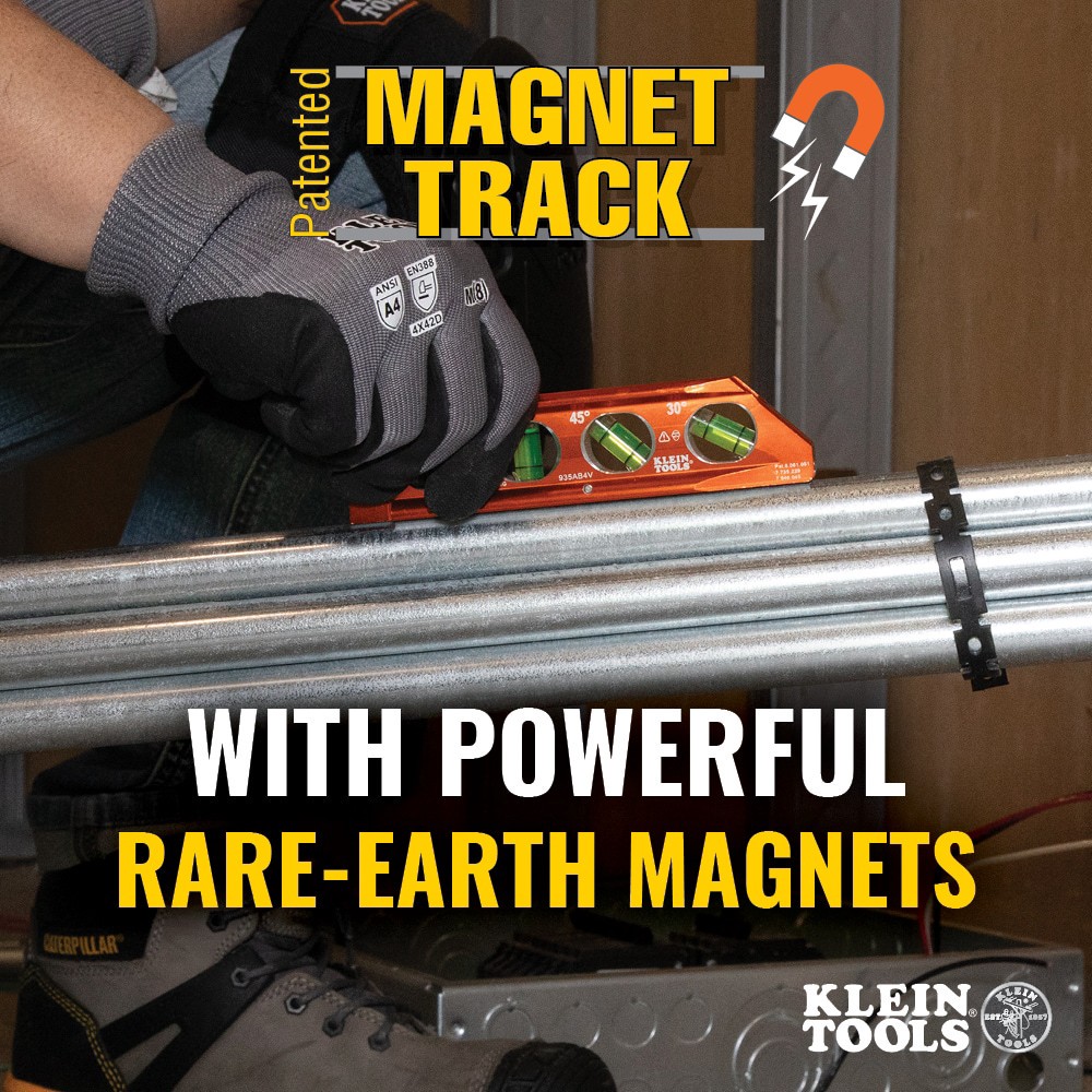 slide 6 of 6, Klein Tools ACCU-BEND Level, 4 Vial, 1 ct