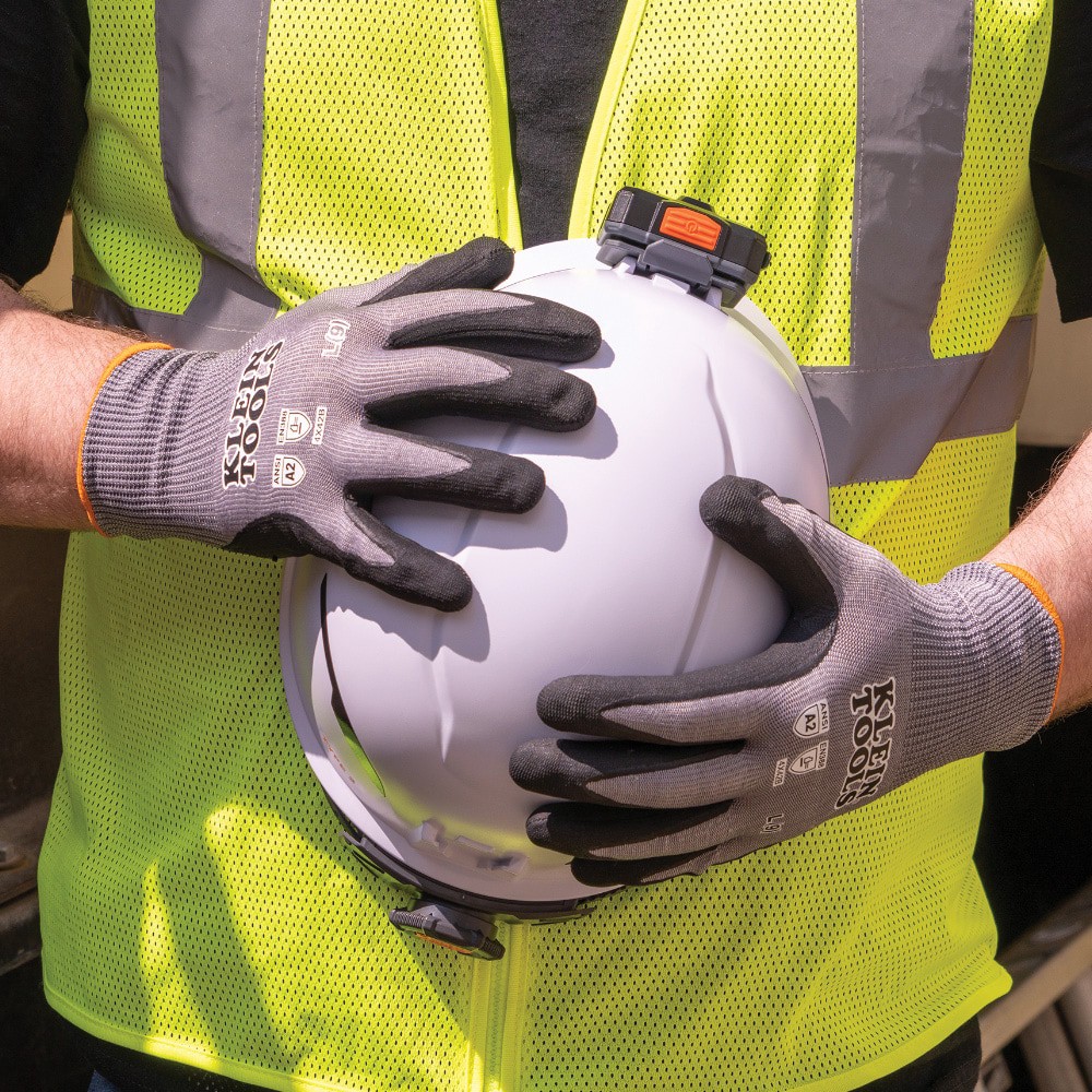 slide 4 of 6, Klein Tools Knit Dipped Gloves, Cut Level A2, Touchscreen, X-Large, 2-Pair, 1 ct