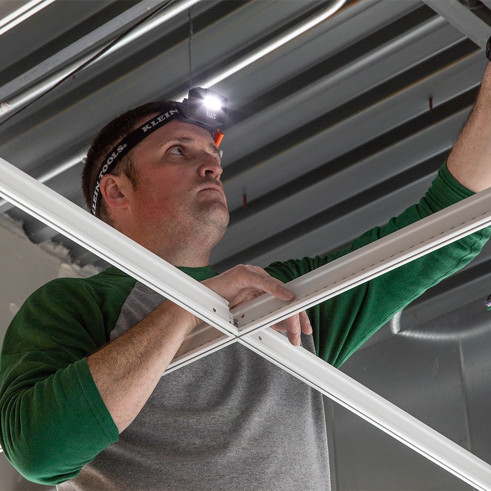 slide 3 of 6, Klein Tools Rechargeable Light Array LED Headlamp with Adjustable Strap, 1 ct