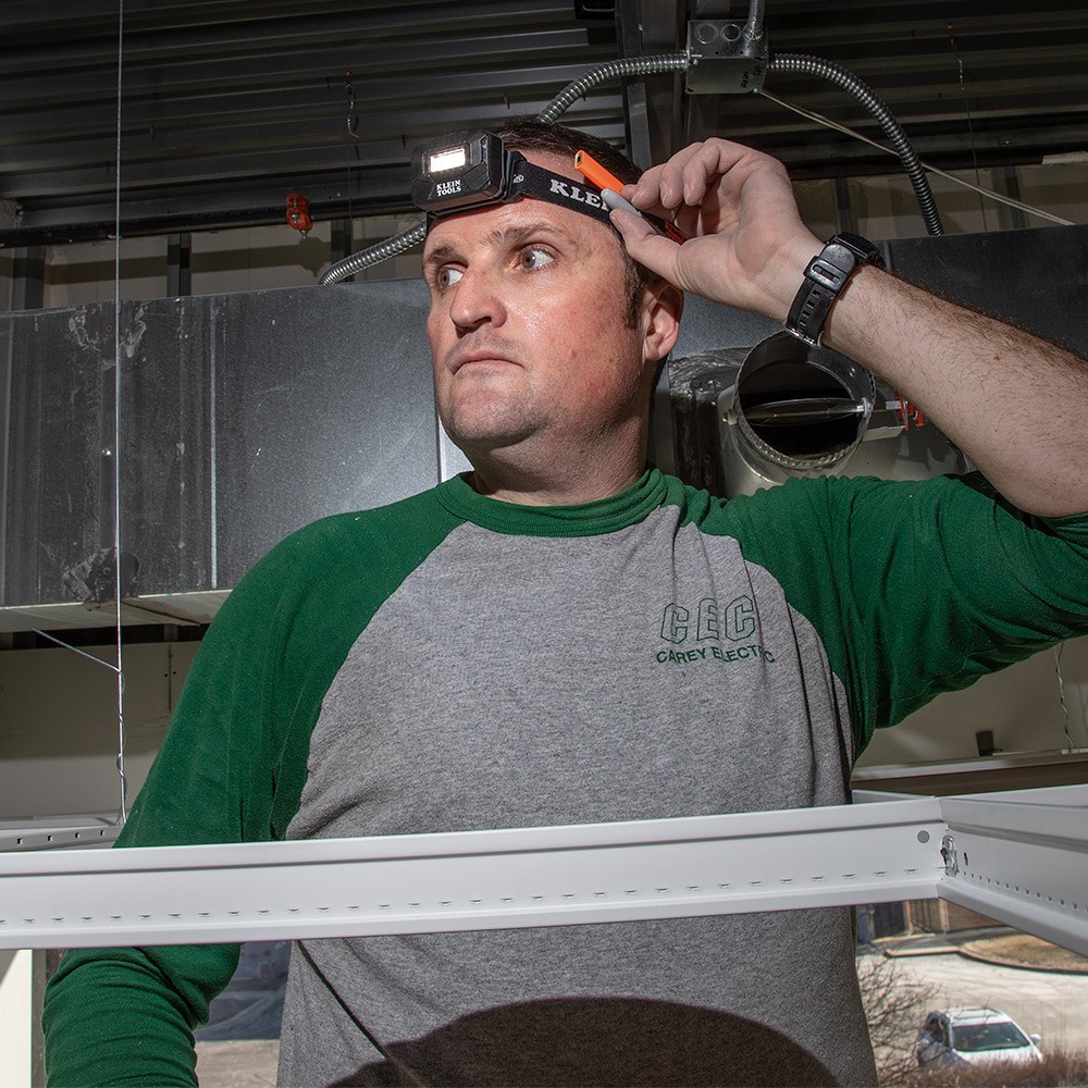 slide 4 of 6, Klein Tools Rechargeable Light Array LED Headlamp with Adjustable Strap, 1 ct