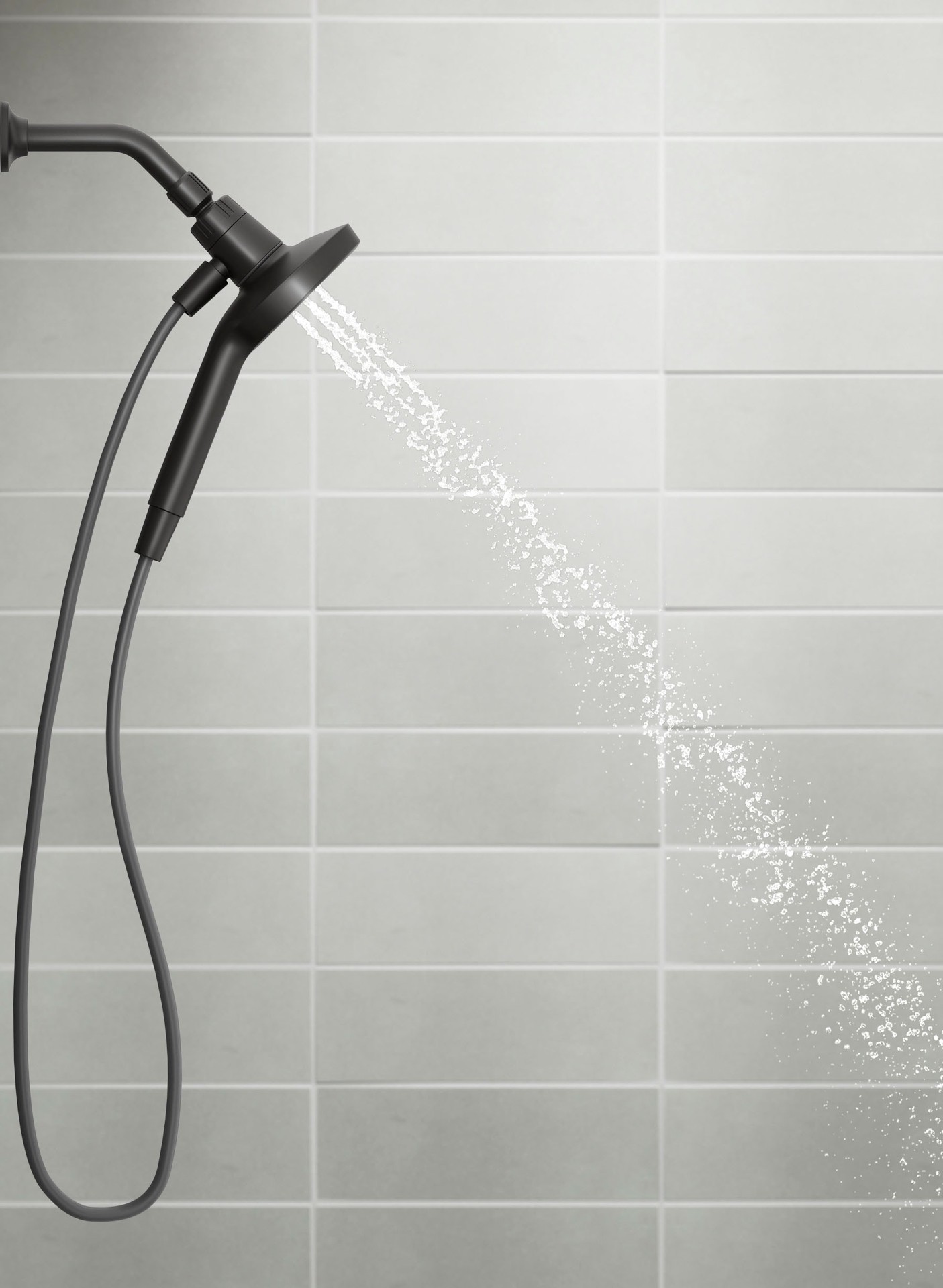 slide 5 of 6, KOHLER Rill Rite-Temp Matte Black 1-handle 4.59-in Round Bathtub and shower Faucet with Valve (Handheld), 1 ct
