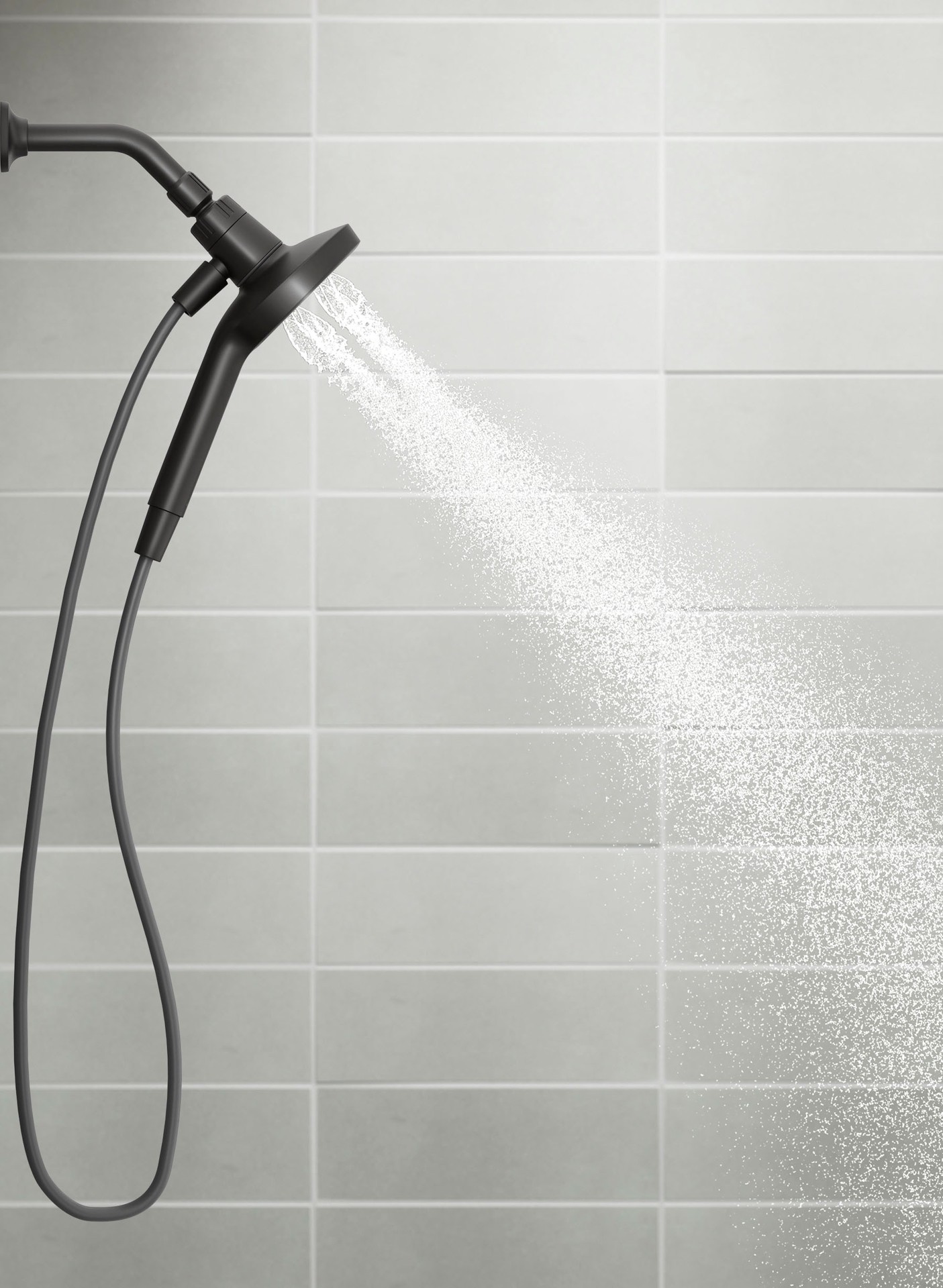 slide 6 of 6, KOHLER Rill Rite-Temp Matte Black 1-handle 4.59-in Round Bathtub and shower Faucet with Valve (Handheld), 1 ct