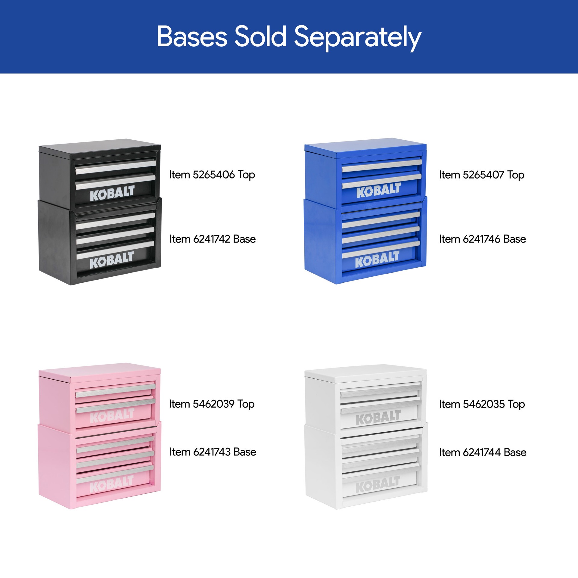 slide 4 of 6, Kobalt Portable Mini Toolbox 10.83-in W x 5.91-in H x 5.91-in D 2 -Drawer Pink Steel Tool Box, 1 ct