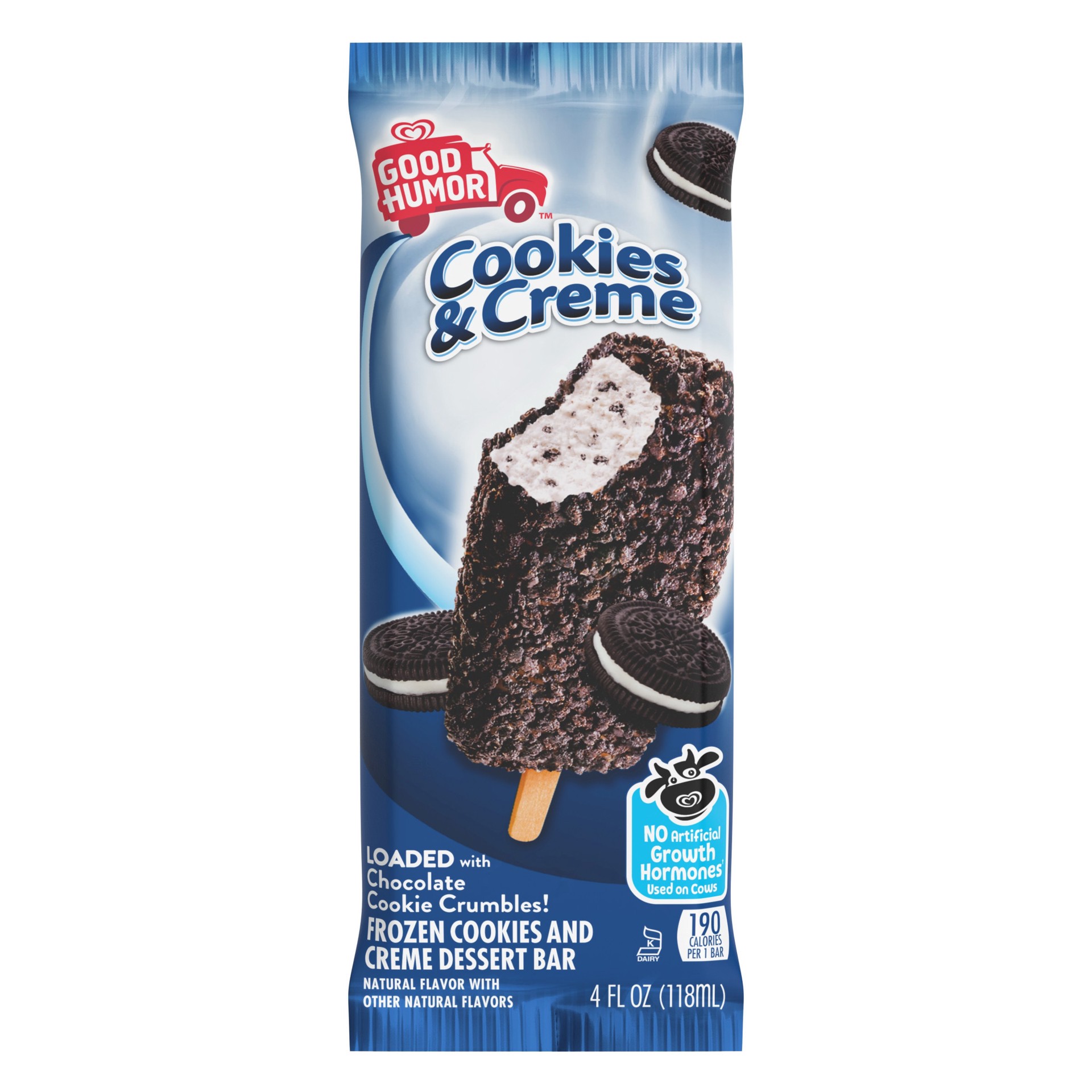 slide 1 of 5, Good Humor Cookies and Cream 2.75-oz Ice Cream, 1 ct
