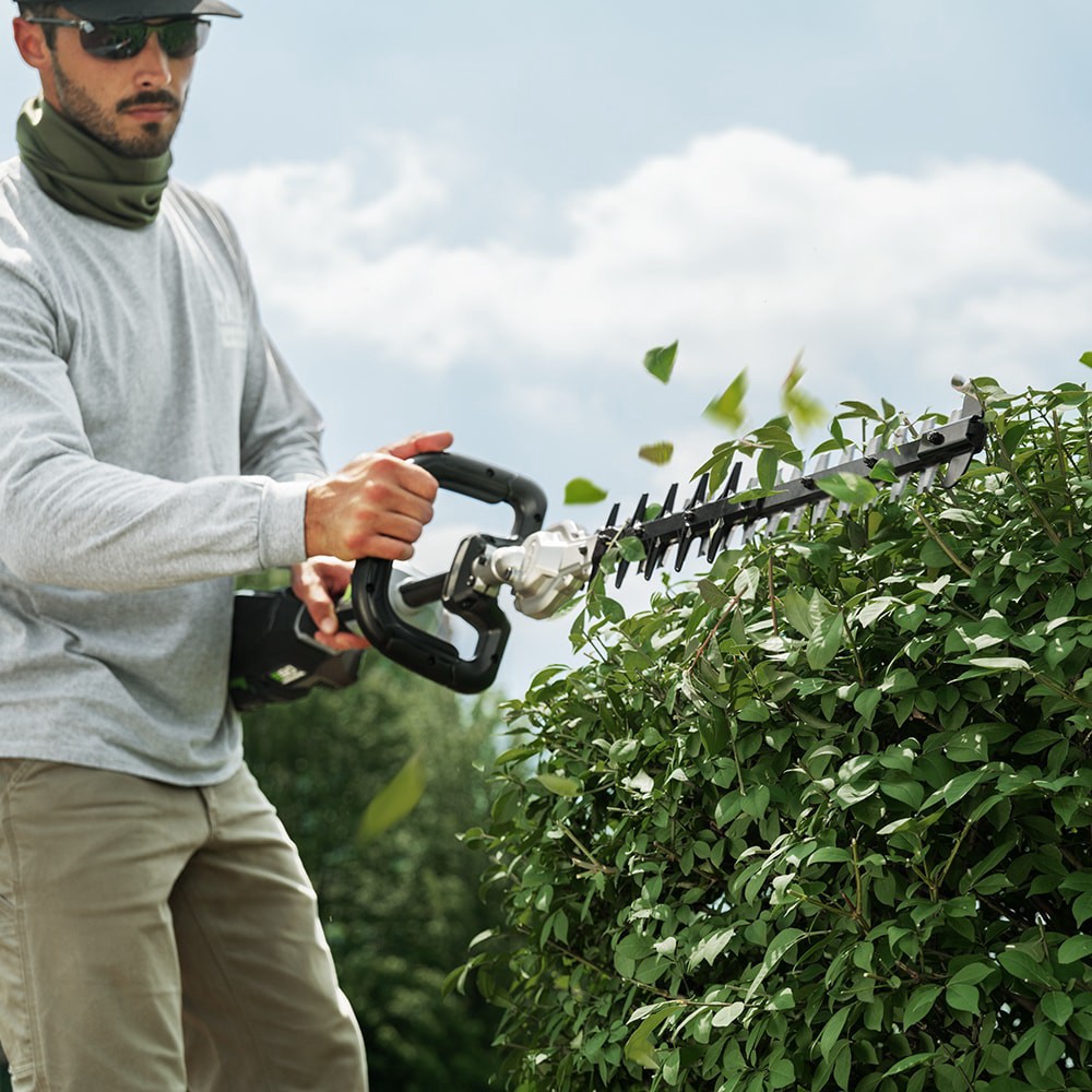 slide 2 of 5, EGO Commercial Carbon Fiber Short Pole 56-volt 21-in Battery Hedge Trimmer, 1 ct