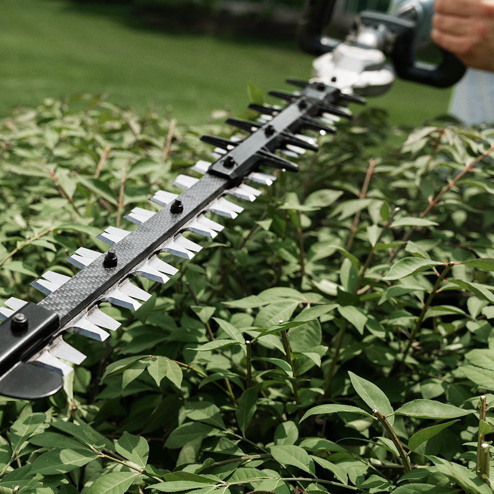 slide 3 of 5, EGO Commercial Carbon Fiber Short Pole 56-volt 21-in Battery Hedge Trimmer, 1 ct