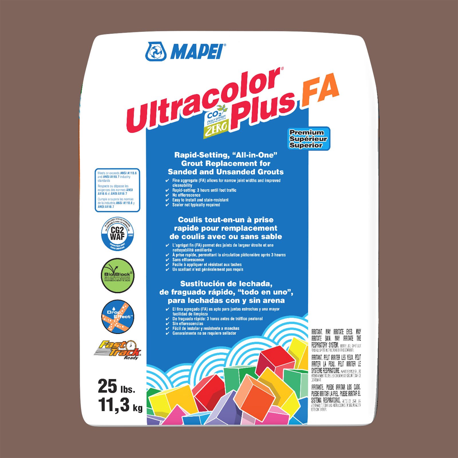 slide 1 of 6, MAPEI Ultracolor Plus FA Nutmeg #5226 All-in-one Grout (25-lb), 1 ct
