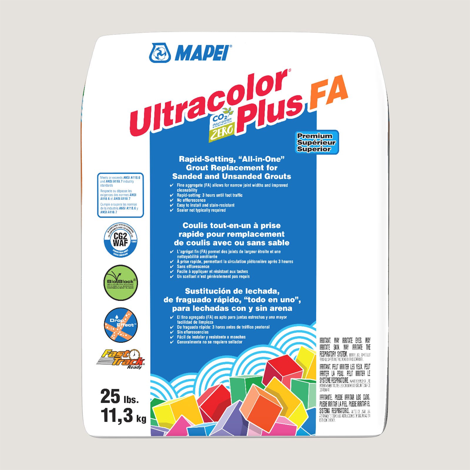 slide 1 of 6, MAPEI Ultracolor Plus FA Moonbeam #5221 All-in-one Grout (25-lb), 1 ct