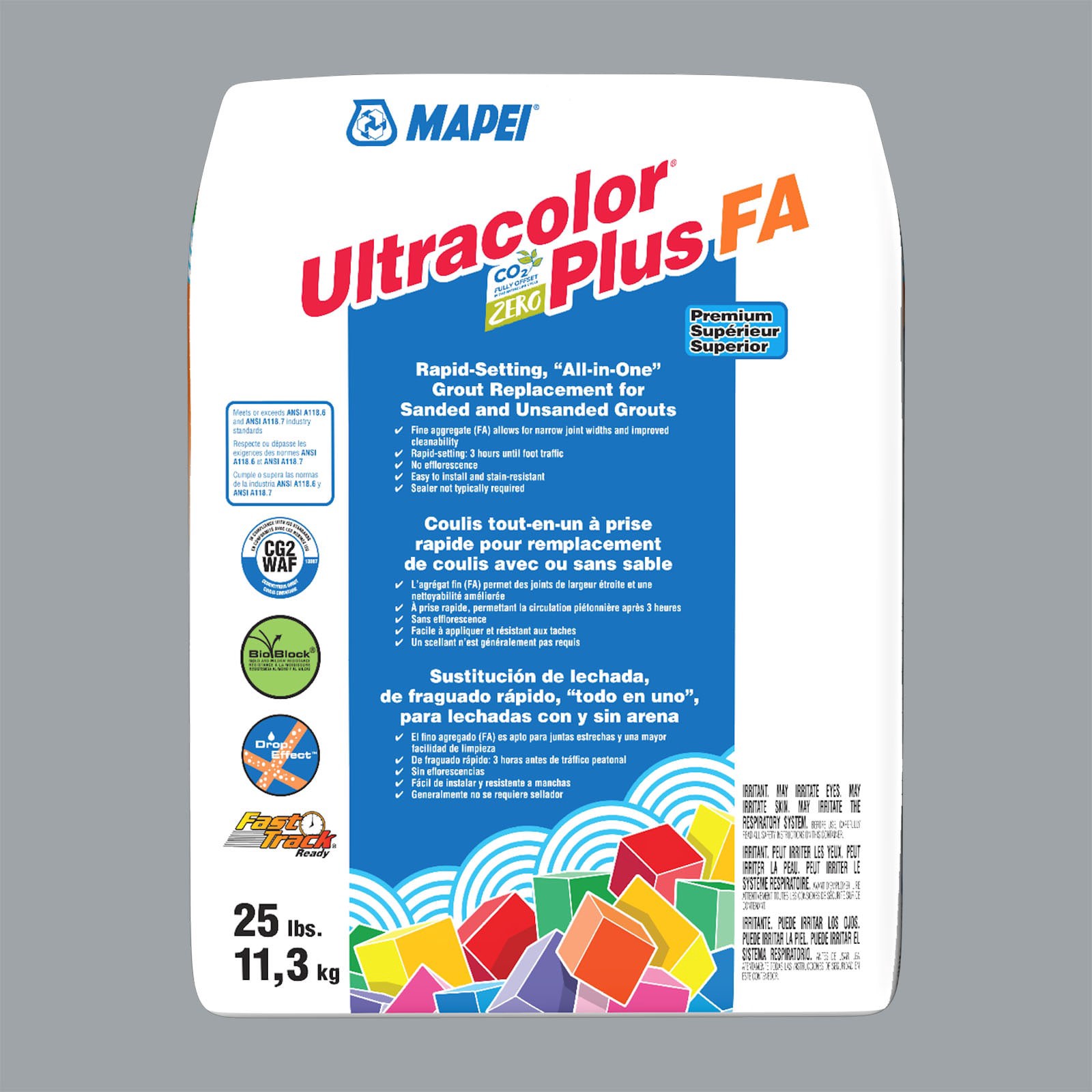slide 1 of 6, MAPEI Ultracolor Plus FA Armor #5230 All-in-one Grout (25-lb), 1 ct