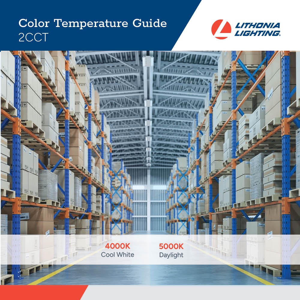 slide 6 of 6, Lithonia Lighting 15.27-in x 11.5-in 1 -Light 18000 -Lumen Adjustable Lumens 5000-K Switchable white LED High Bay Light, 1 ct