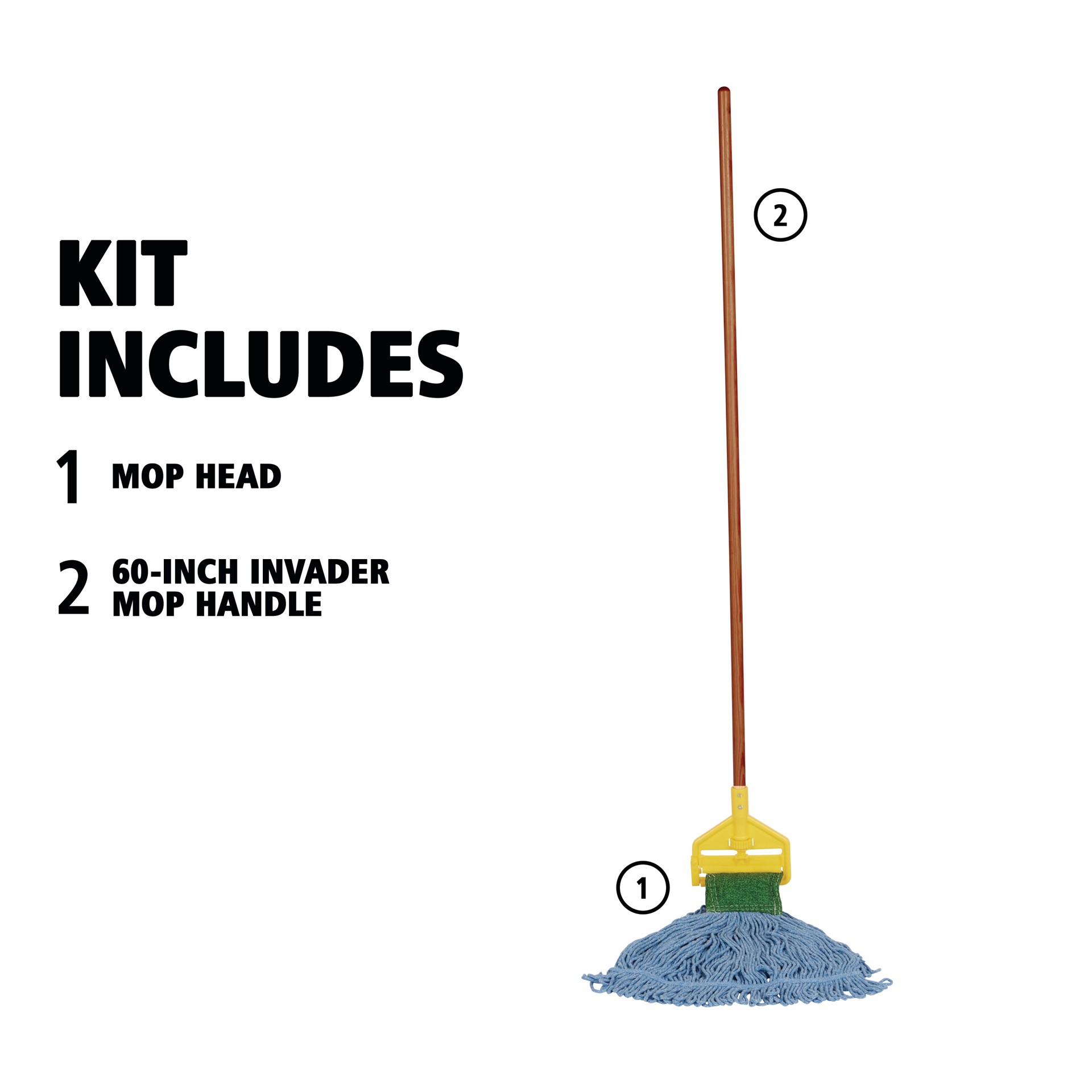 slide 6 of 6, Rubbermaid Commercial Products Blend Non-wringing String Mop, 1 ct