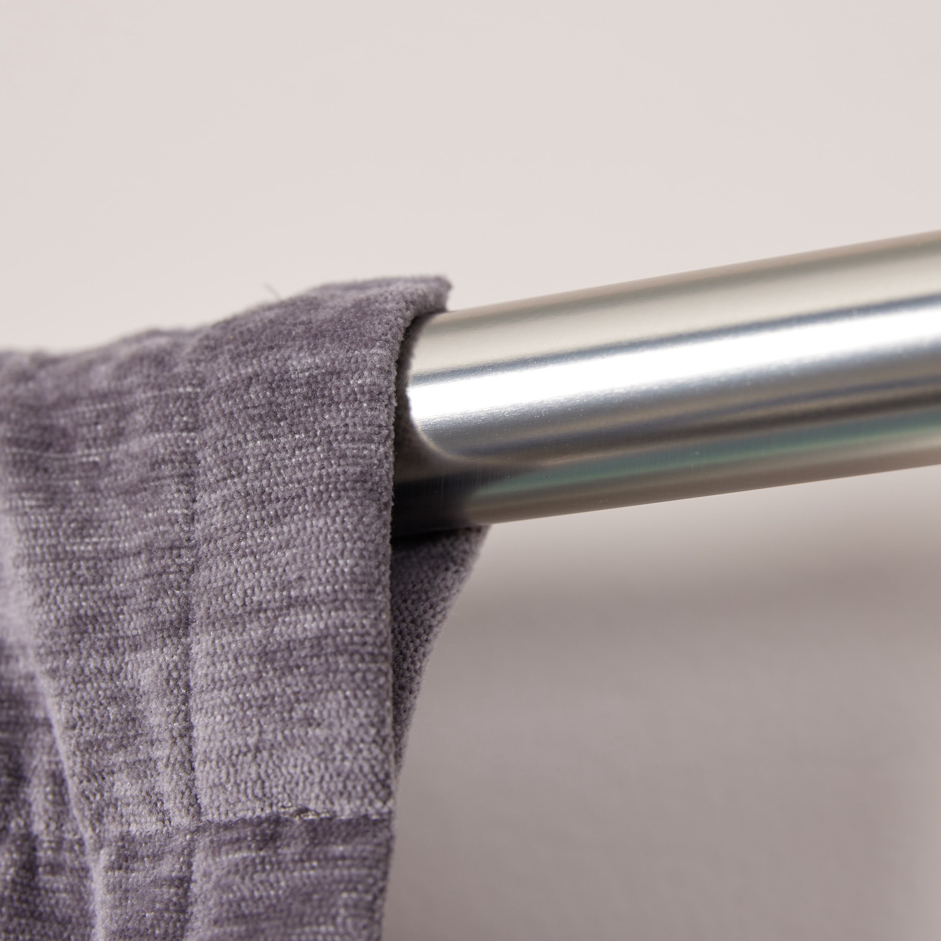 slide 4 of 6, Origin 21 36-in to 72-in Brushed Nickel Iron Single Curtain Rod with Finials, 1 ct