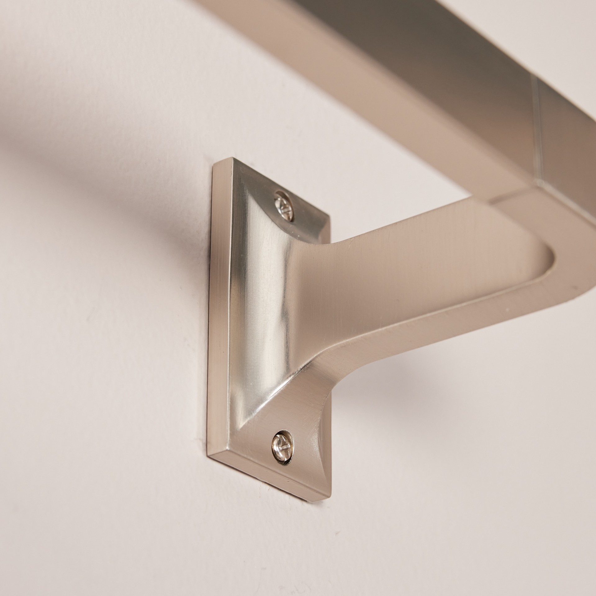 slide 4 of 6, Origin 21 36-in to 72-in Brushed Nickel Iron Corner with Finials, 1 ct