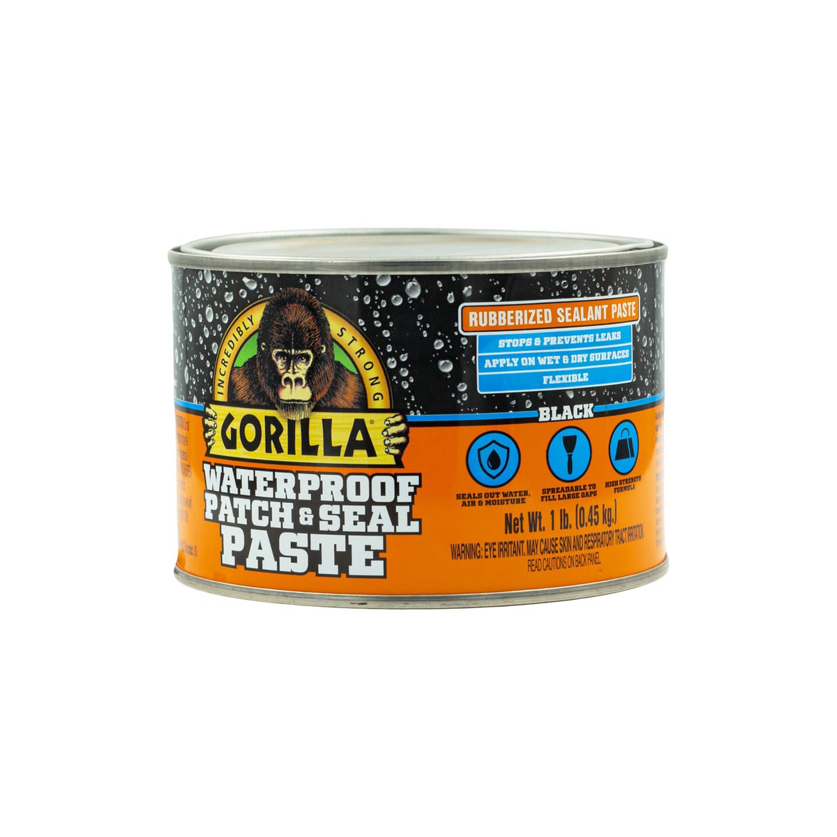 slide 1 of 6, Gorilla 15-fl oz Black Paste Waterproof Rubberized Coating, 1 ct