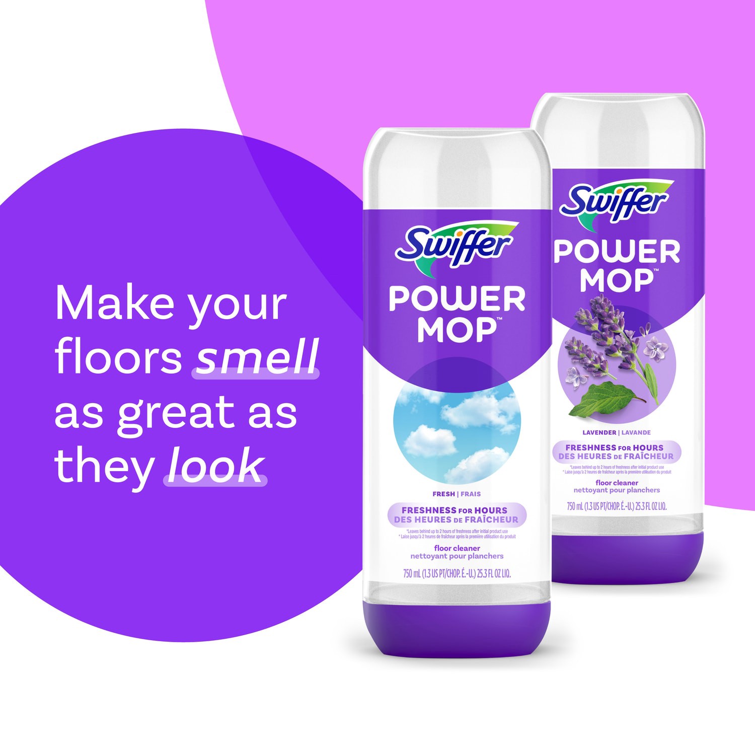 slide 6 of 6, Swiffer Power Mop Refill Fresh Spray Floor Cleaner 2 -Count, 1 ct
