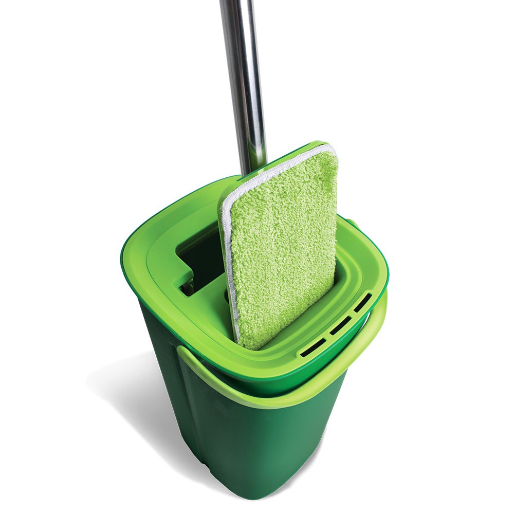 slide 2 of 6, Libman Microfiber Roller Flat Mop with Bucket, 1 ct