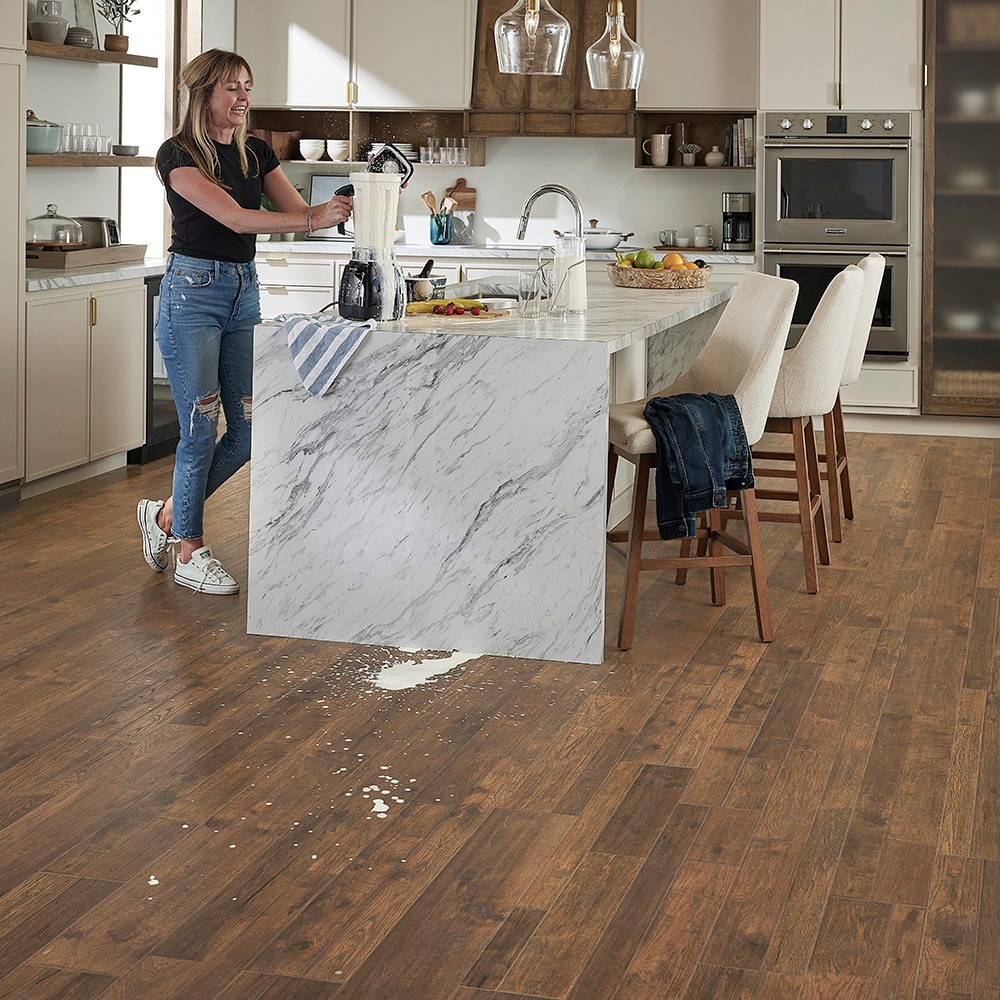 slide 3 of 6, Pergo TimberCraft +WetProtect Chester Ridge Hickory 12-mm T x 7-1/2-in W x 47-1/4-in L Waterproof Laminate Wood Flooring ( 22.09-sq ft / Carton ), 1 ct