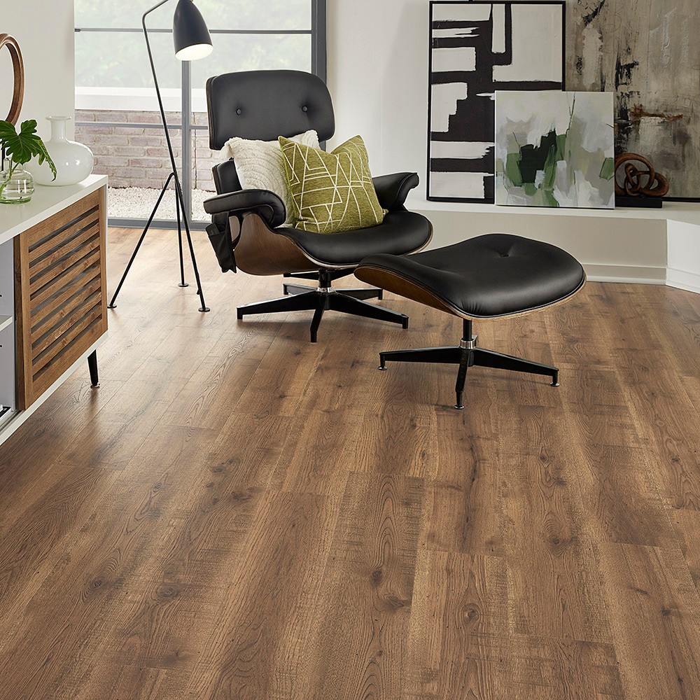 slide 3 of 6, Pergo TimberCraft +WetProtect Homan Hickory 12-mm T x 7-1/2-in W x 47-1/4-in L Waterproof Laminate Wood Flooring ( 22.09-sq ft / Carton ), 1 ct