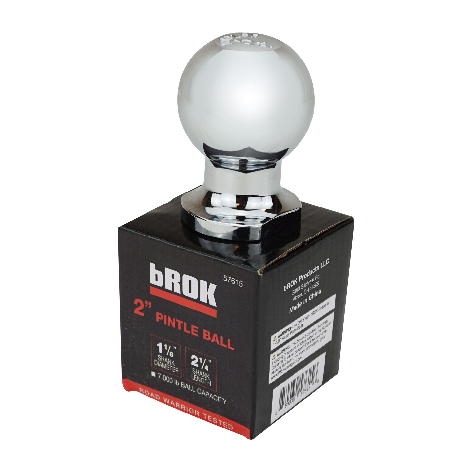 slide 5 of 5, bROK Ball Pintle 2-in Dia x 1-1/4-in Dia Shank 10K-lbs Capacity, 1 ct